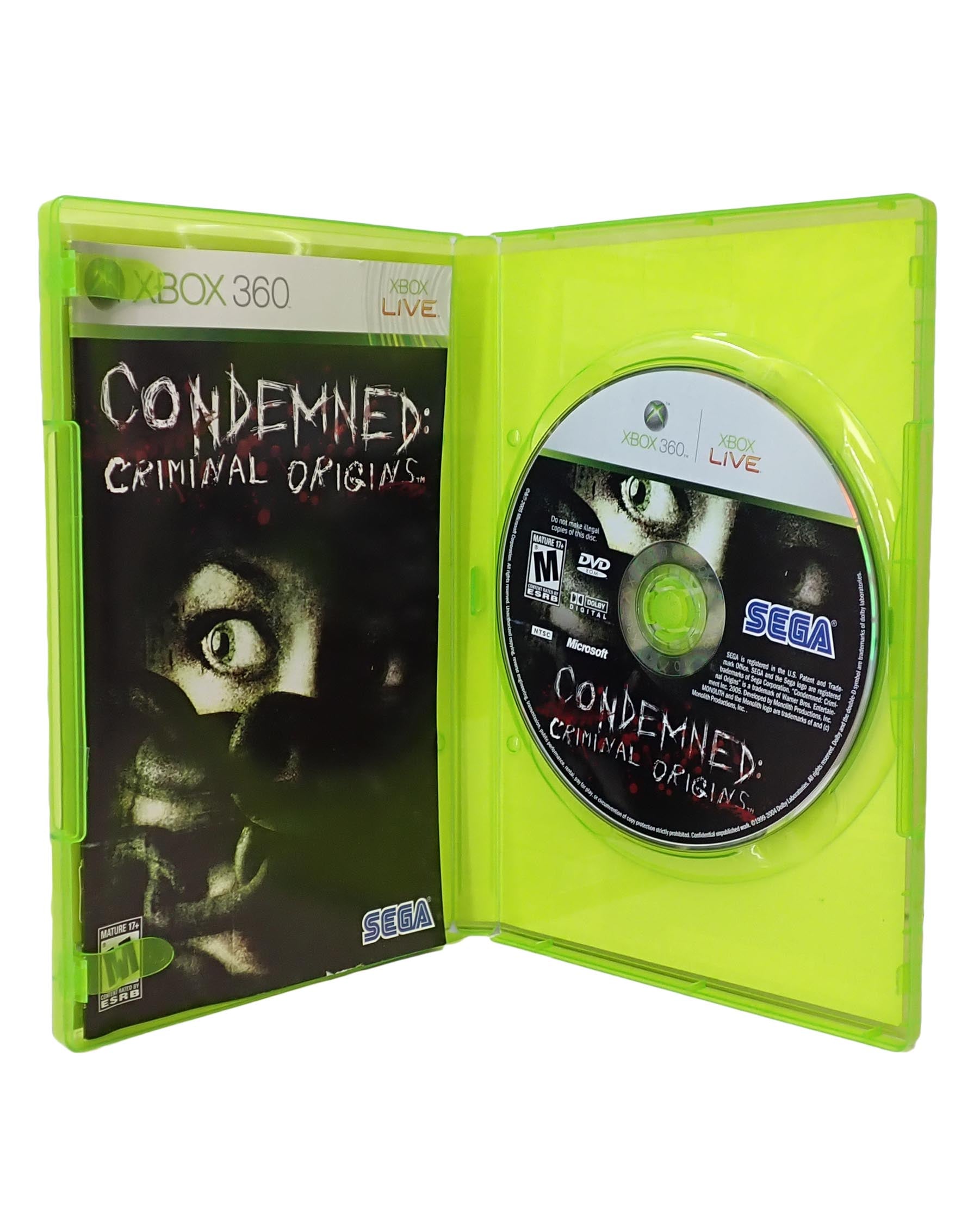 Condemned: Criminal Origins - XBOX 360