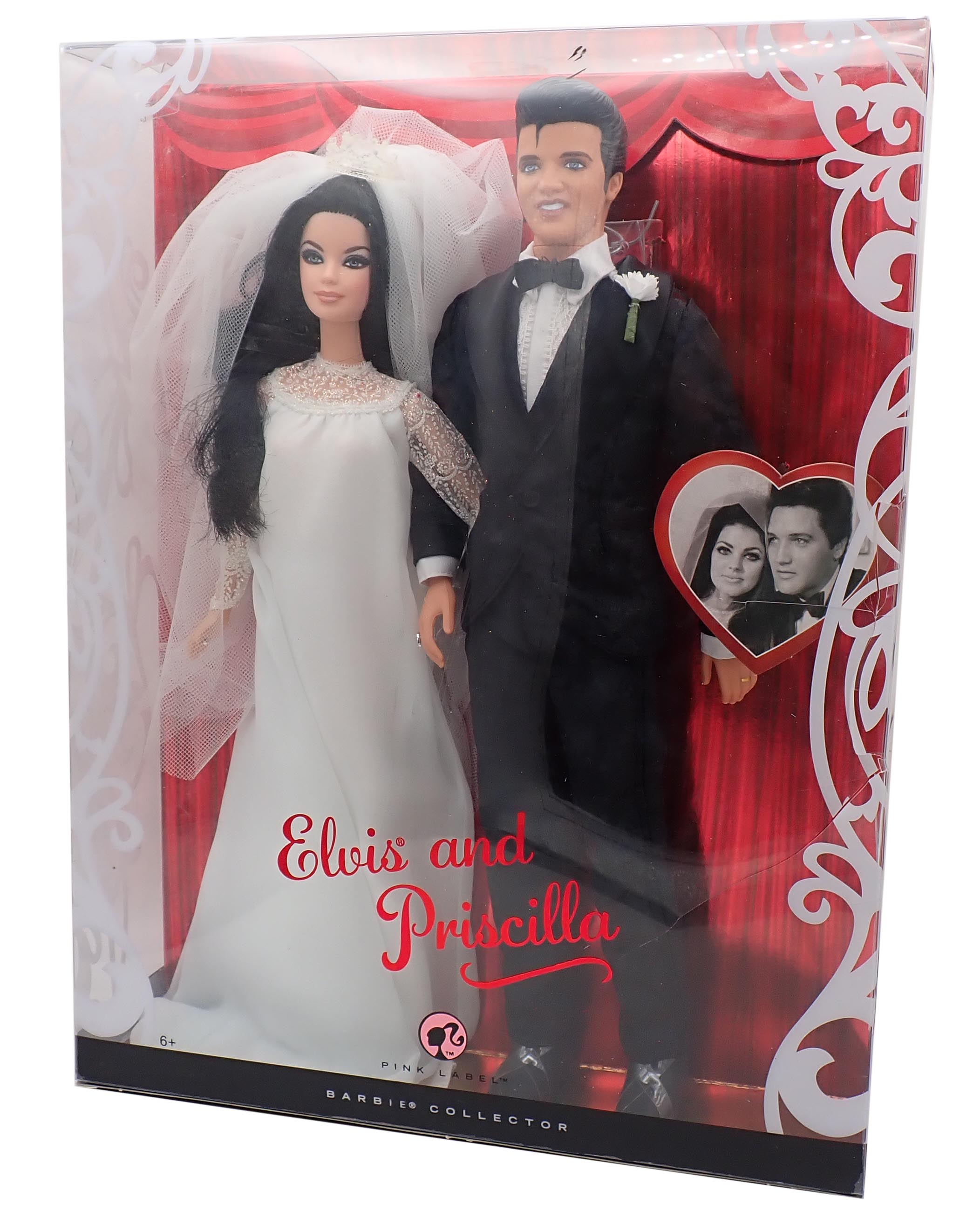 2008 Elvis and Priscilla Wedding Doll Set Barbie (Pre-Owned)