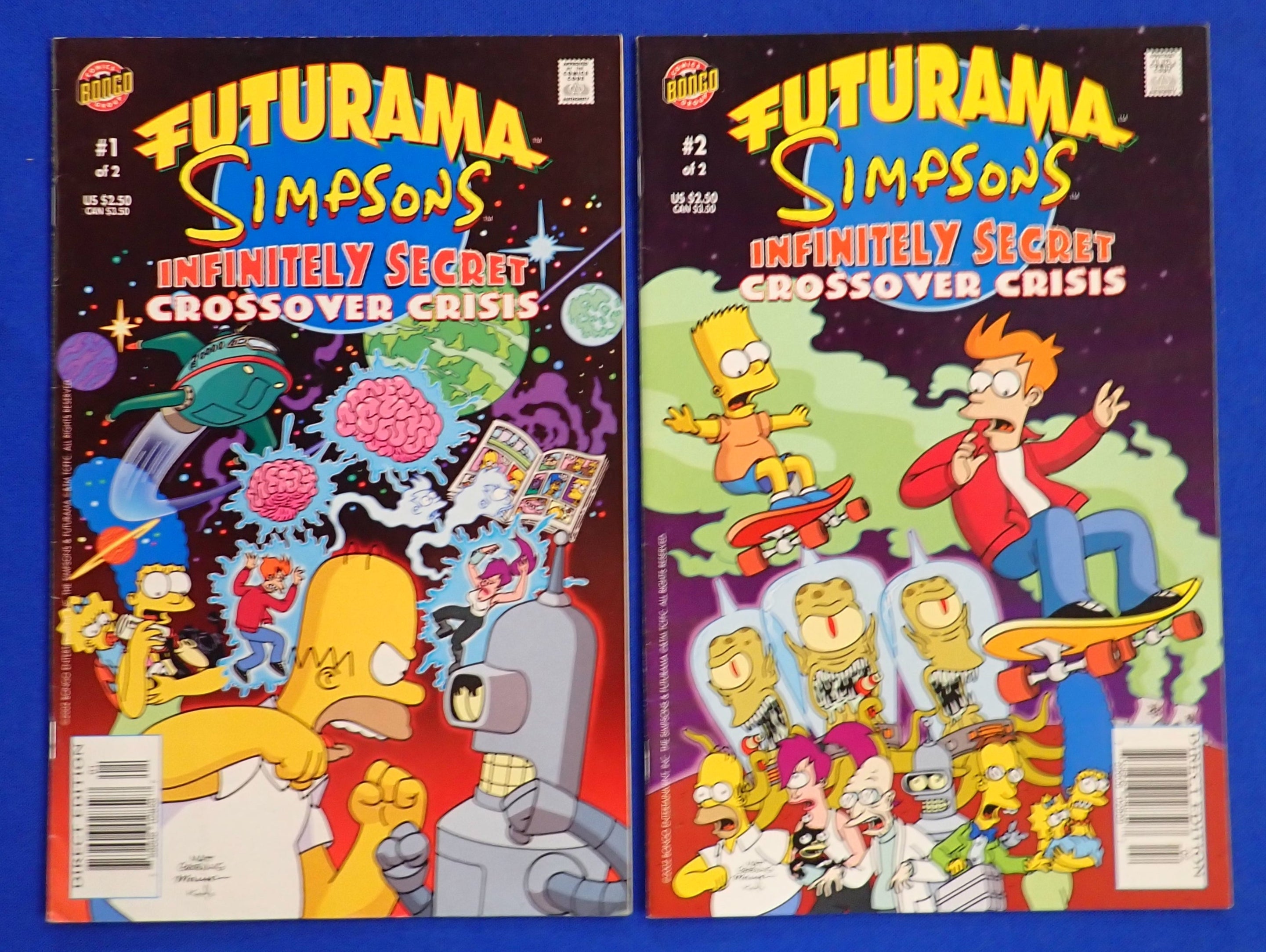 Futurama Simpsons Crossover Crisis Vol. 1 #1-2 (2002)