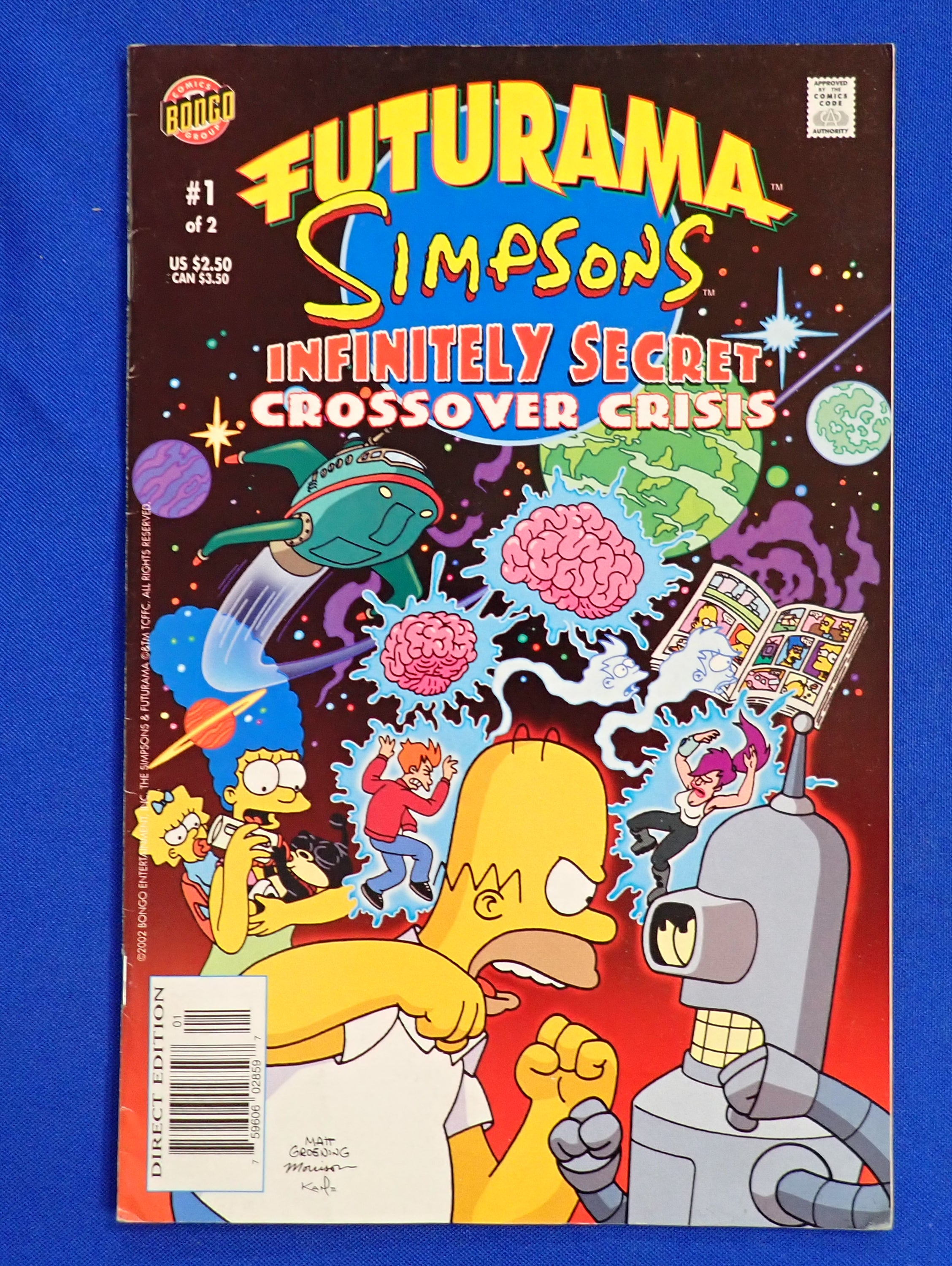 Futurama Simpsons Crossover Crisis Vol. 1 #1-2 (2002)