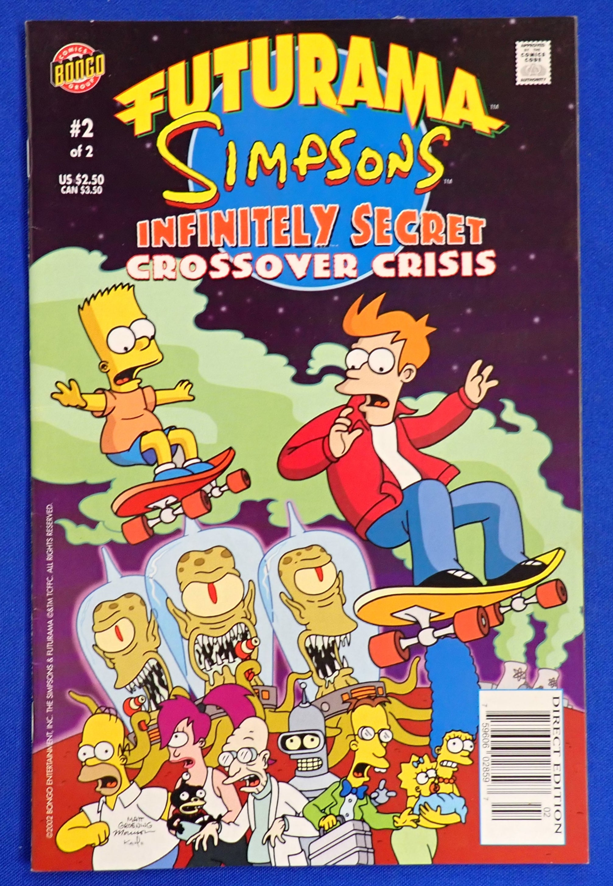 Futurama Simpsons Crossover Crisis Vol. 1 #1-2 (2002)