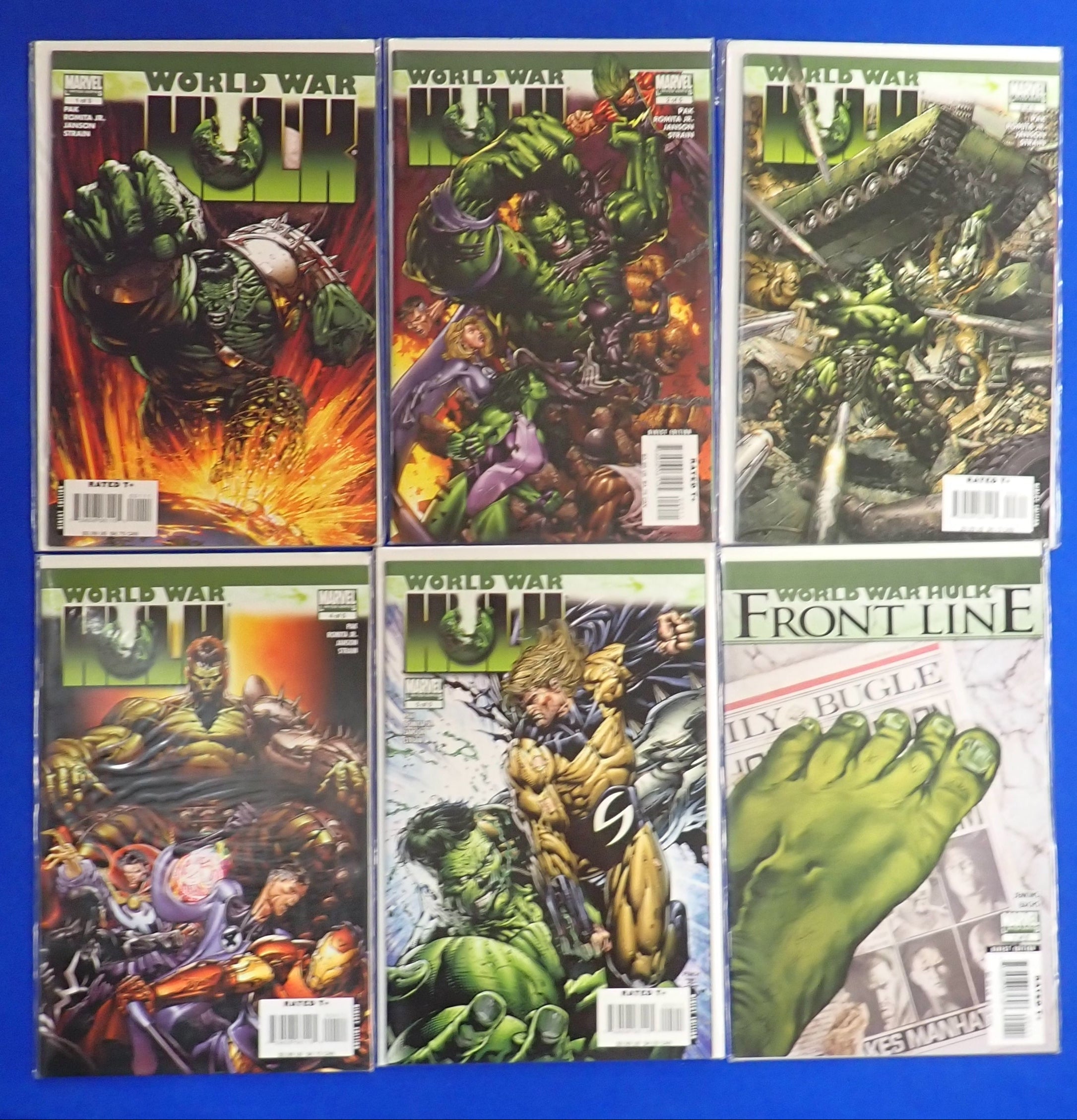 World War Hulk 1-5 (2007) Complete + Frontline One Shot - VF/NM (9.0)
