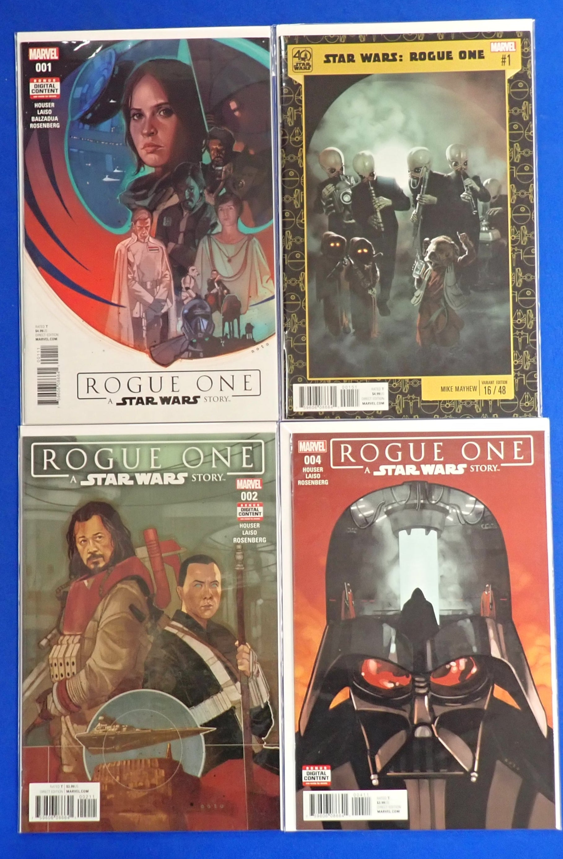 Rogue One Adaptation #1, 2, 4 + #1 40th Anniversary Variant (2017)