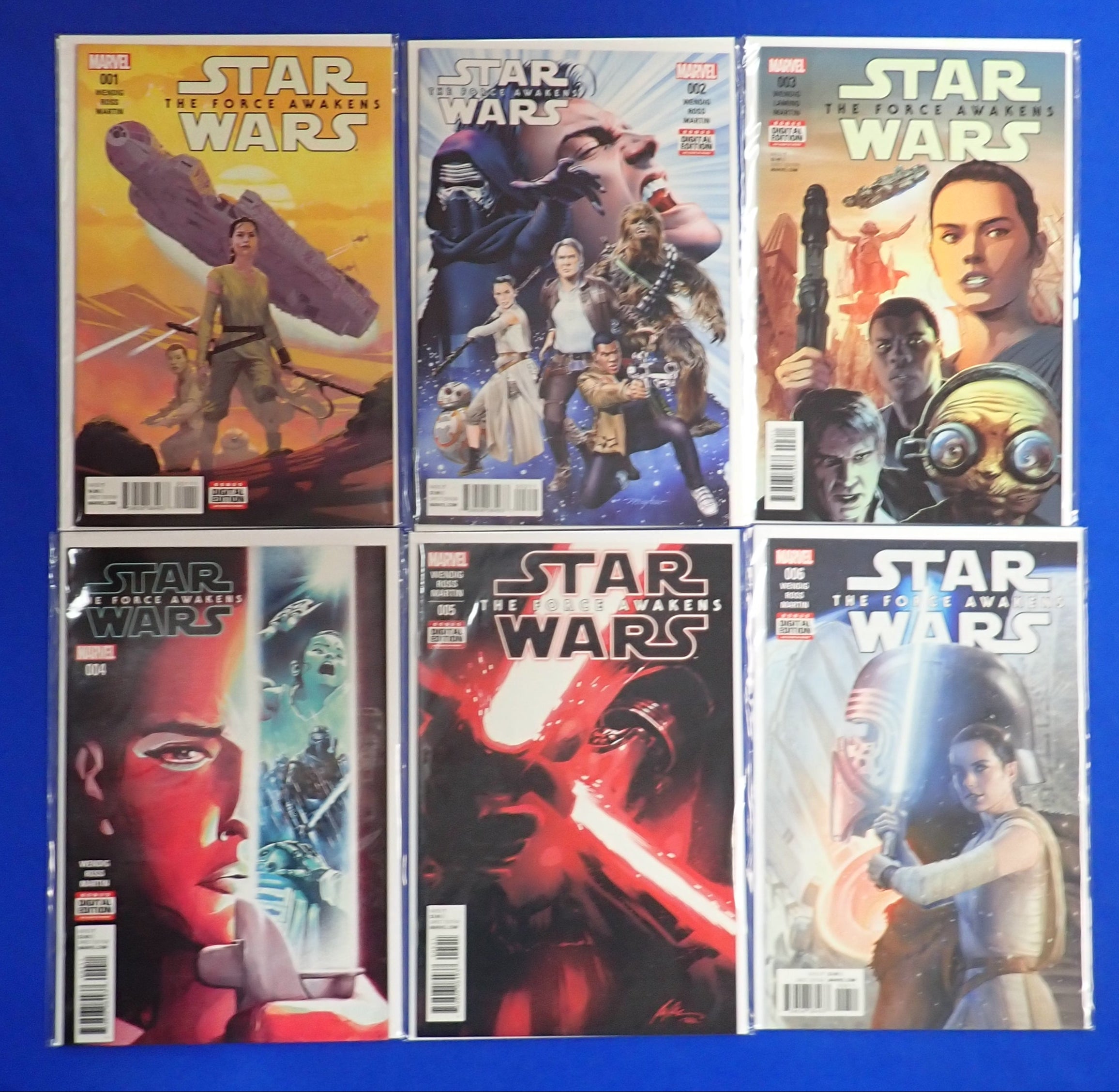 Star-Wars: The Force Awakens 1-6 (2016) - VF/NM (9.0)