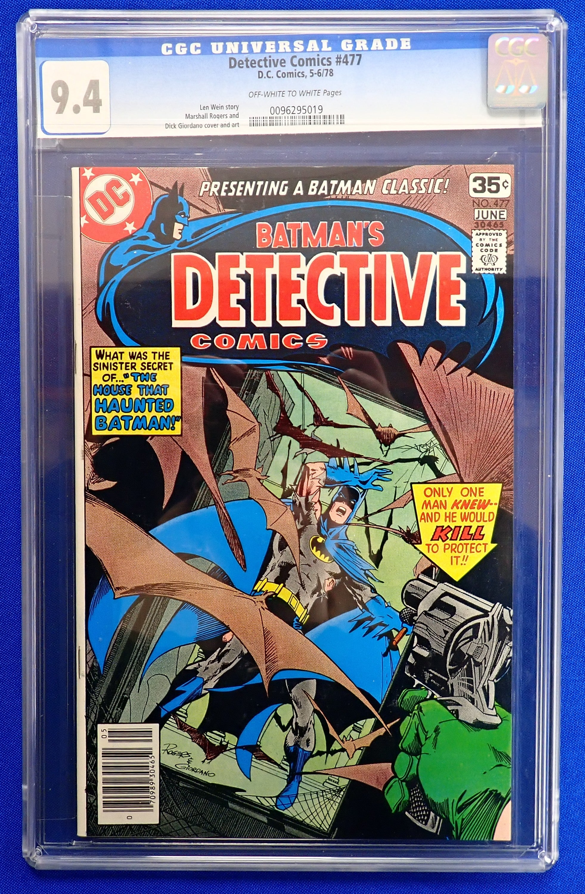 Detective Comics #477 (1978) - CGC 9.4