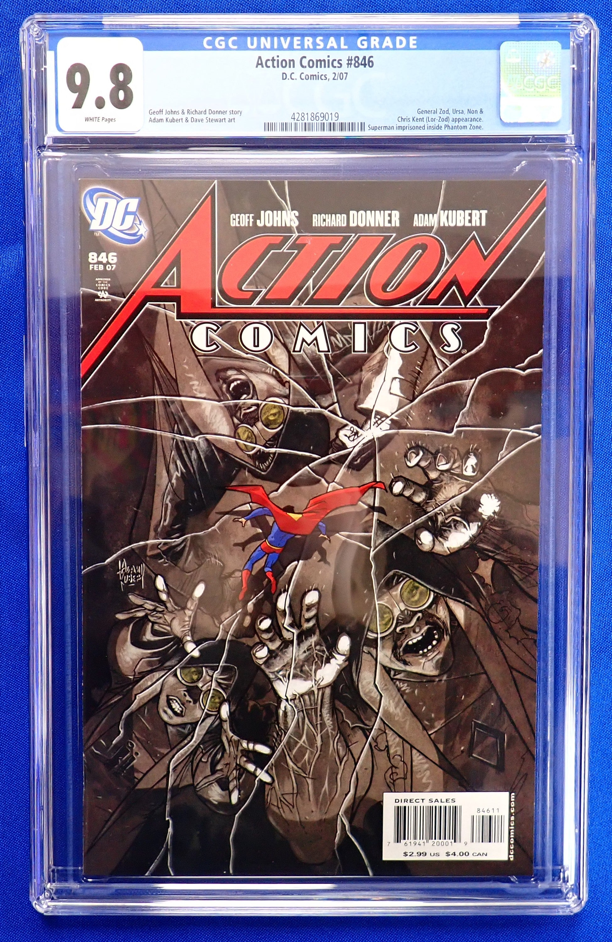Action Comics #846 (2007) - CGC 9.8 - Zod, Ursa, Non & Chris Kent App.