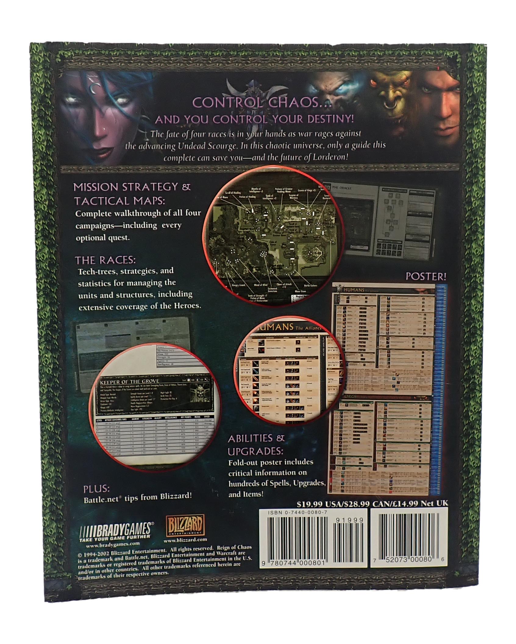 Warcraft III: Reign of Chaos - BradyGames Official Strategy Guide [Pre-Owned]