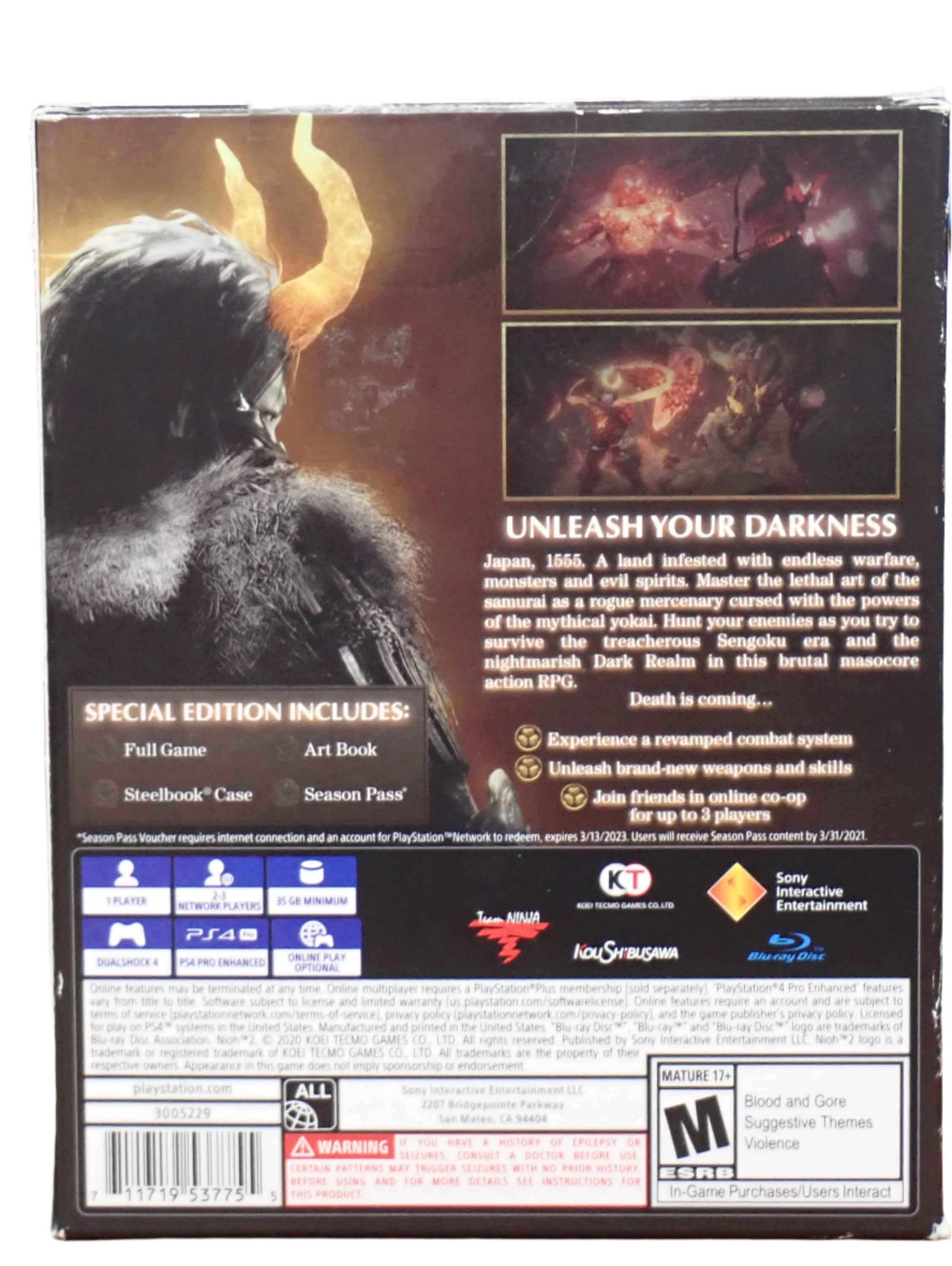 Nioh 2 Special Edition
