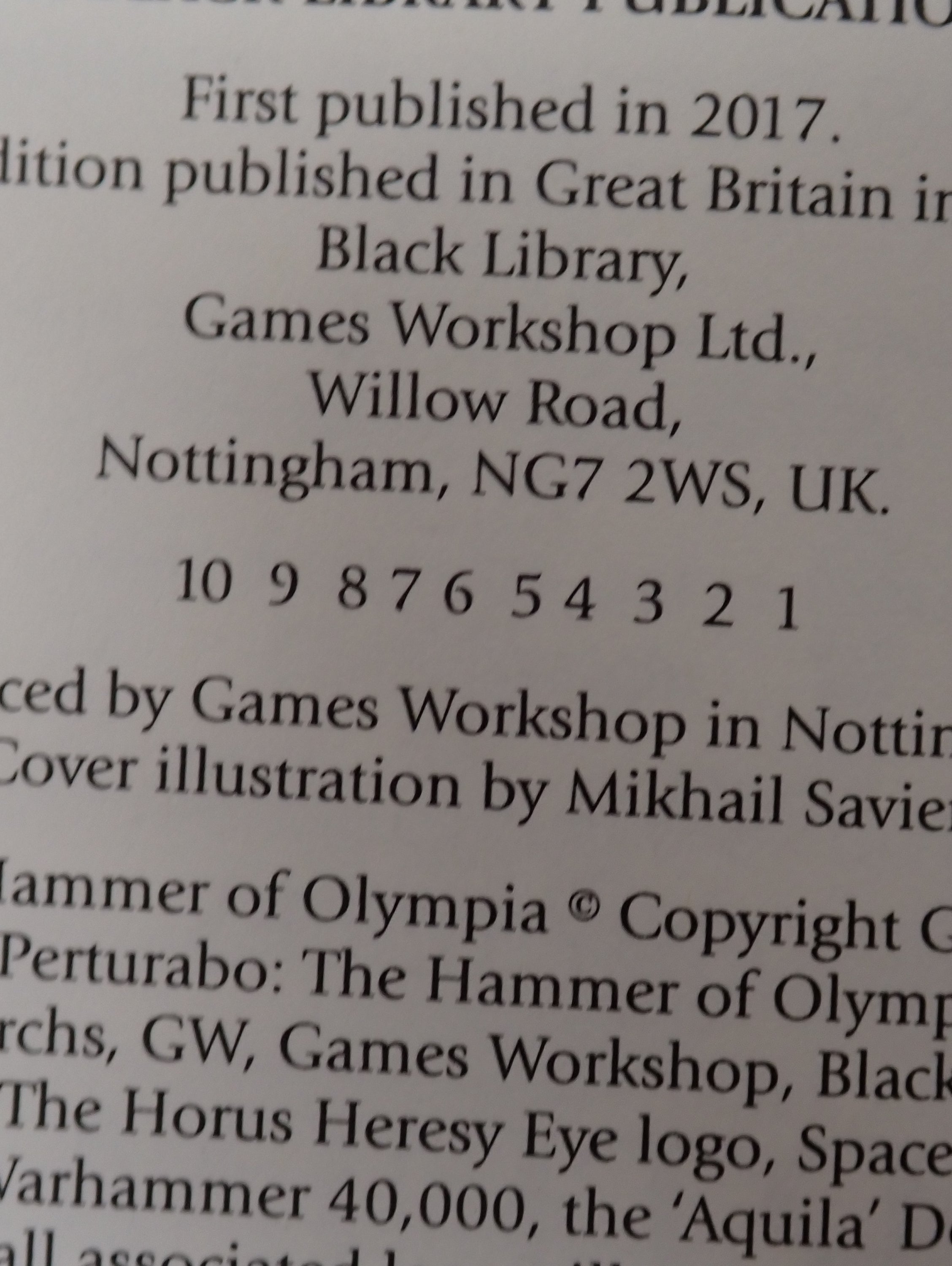 Warhammer - Perturabo: The Hammer of Olympia (HB) (HC)
