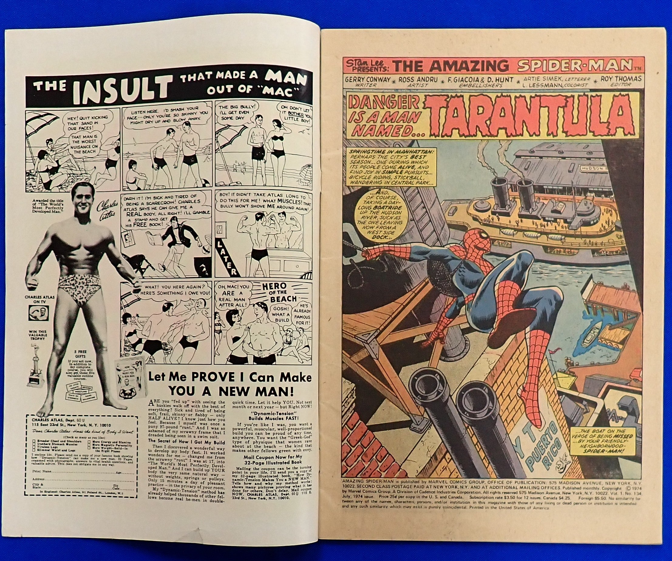 Amazing Spider-Man #134 (1974) - FN (6.0) - 2nd Punisher App.