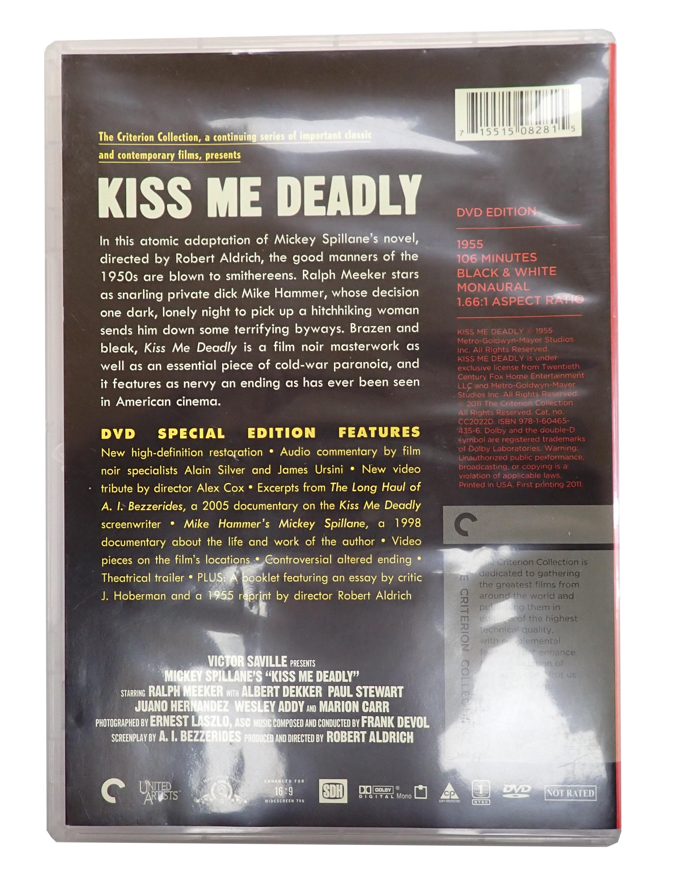The Criterion Collection: Kiss Me Deadly - [DVD]