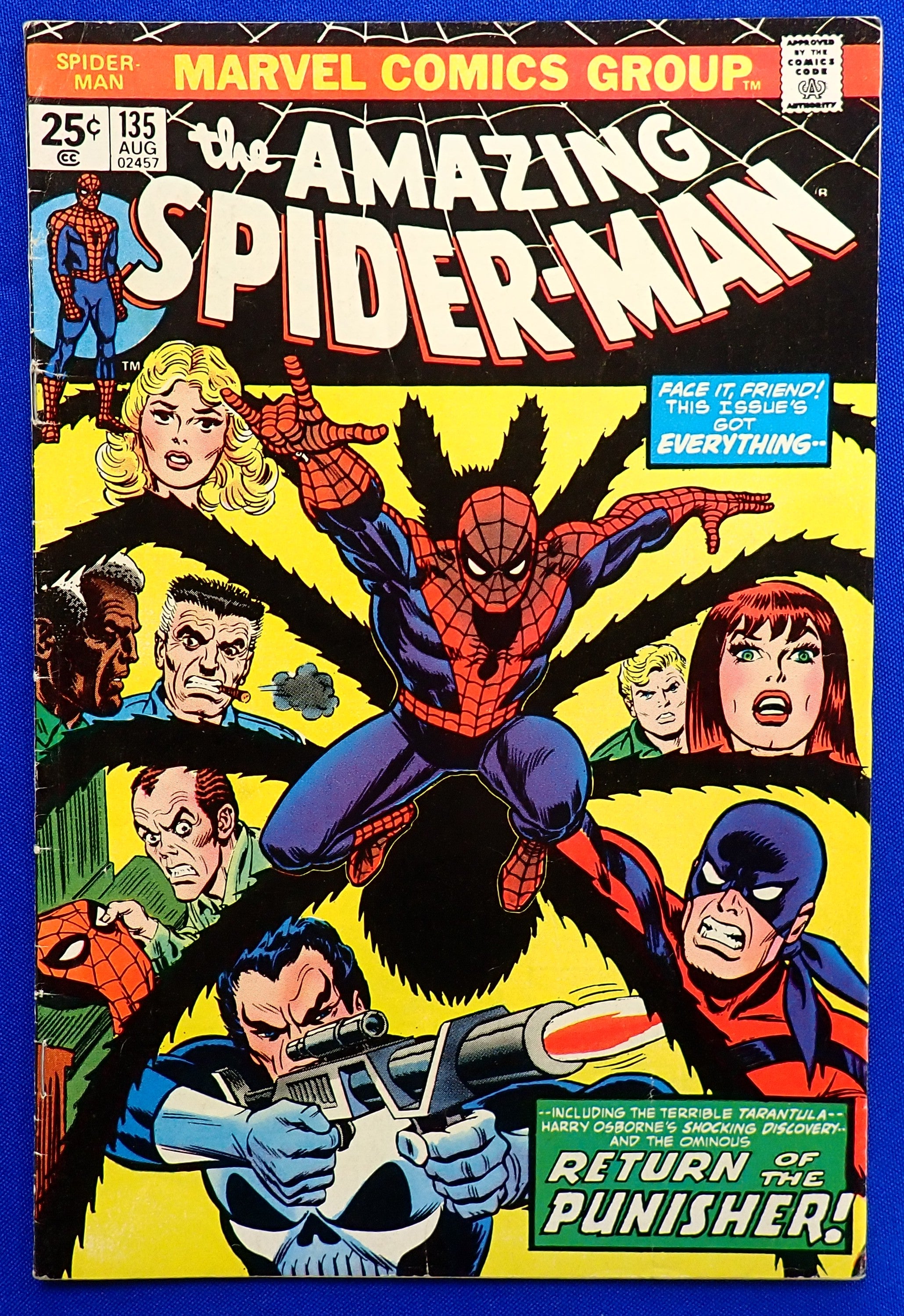 Amazing Spider-Man #135 (1974) - FN+/VF (6.5-7.0) - 3nd Punisher App.