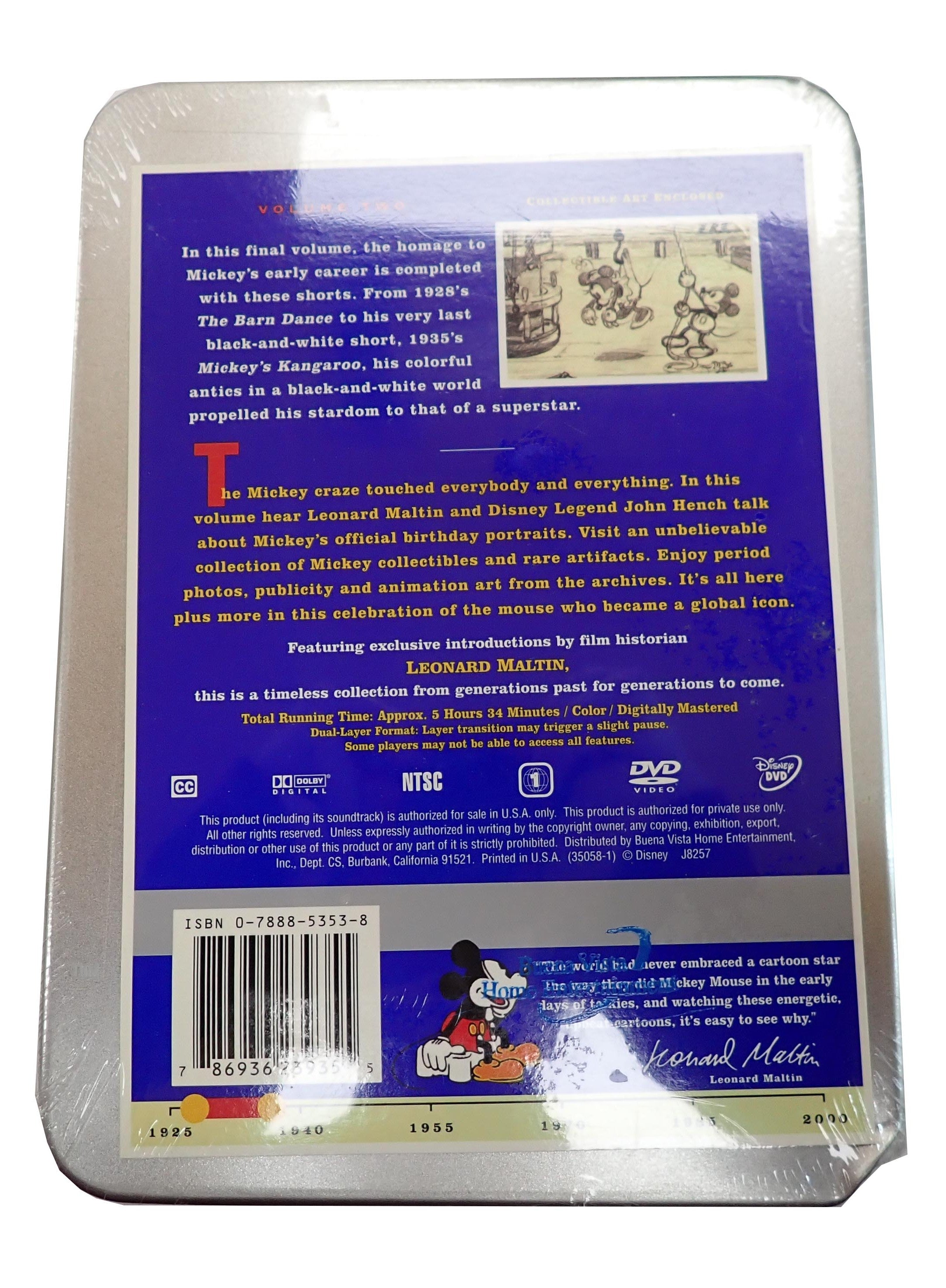 Walt Disney Treasures: Mickey Mouse In Black and White Vol. 2 - SEALED [DVD]