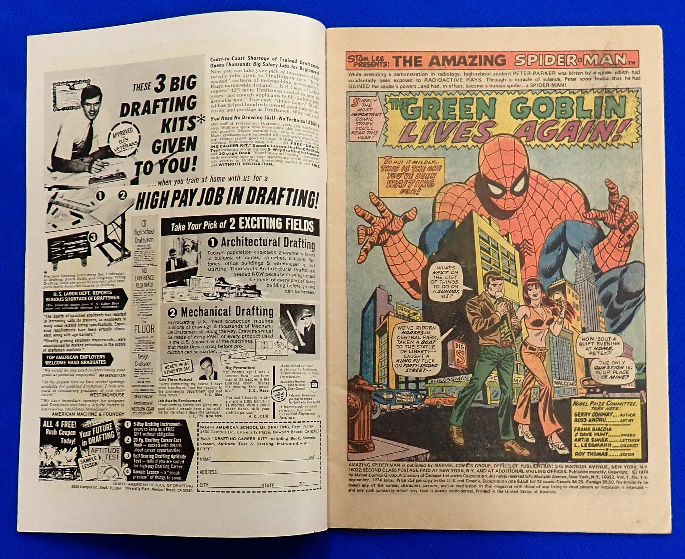 Amazing Spider-Man #136 (1974) - VG (4.0) - 1st Harry Osborn as Green Goblin