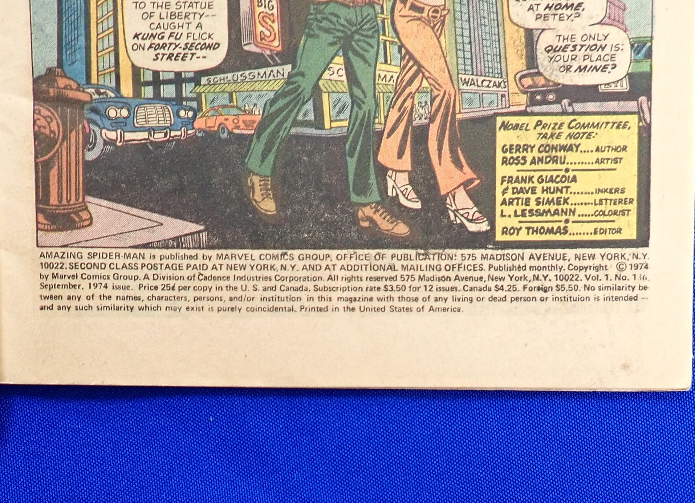 Amazing Spider-Man #136 (1974) - VG (4.0) - 1st Harry Osborn as Green Goblin