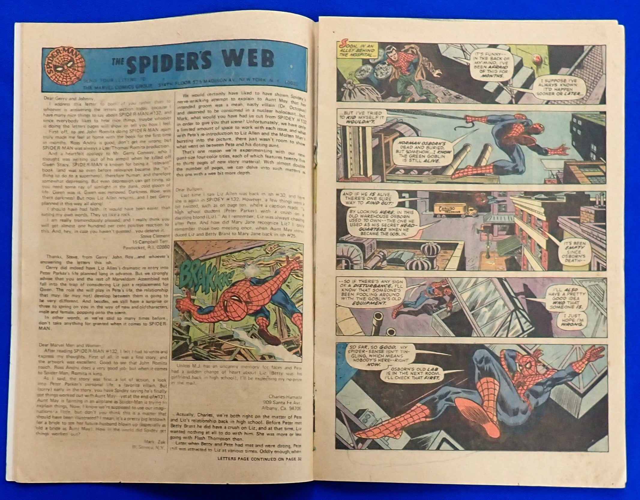 Amazing Spider-Man #136 (1974) - VG (4.0) - 1st Harry Osborn as Green Goblin