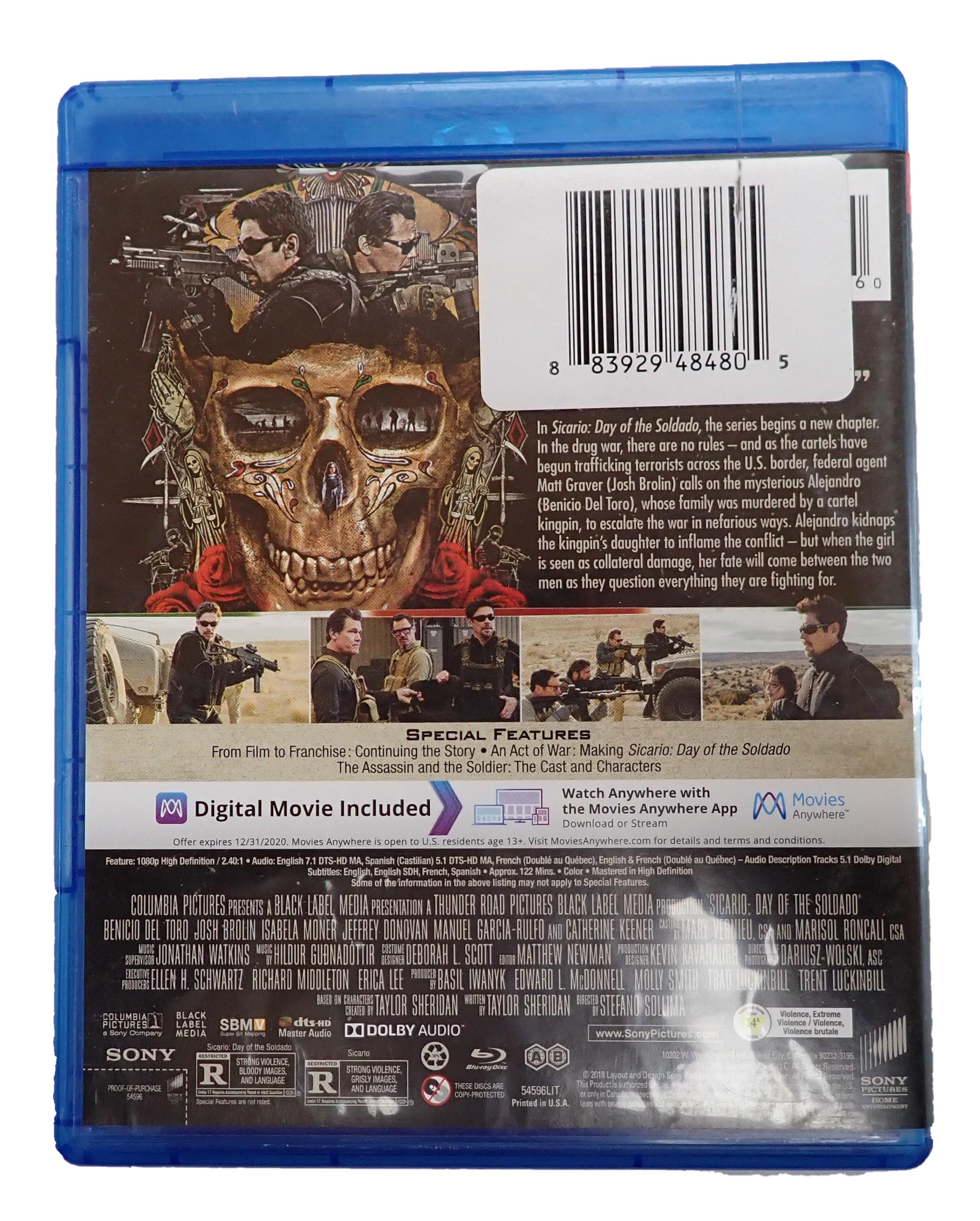 Sicario: Day of the Soldado - [2 Disc - Blu-Ray]
