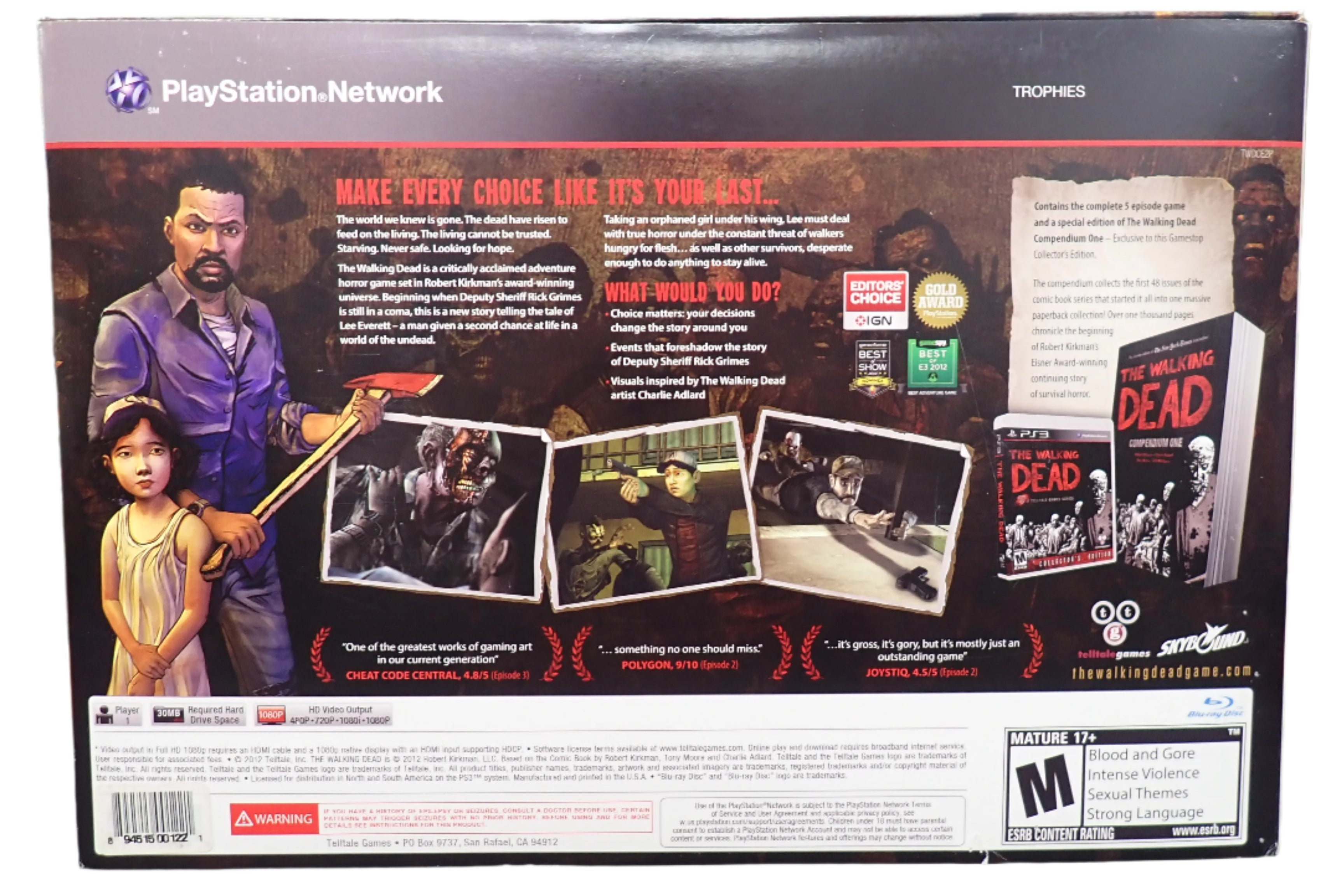 The Walking Dead Collectors Edition - PS3