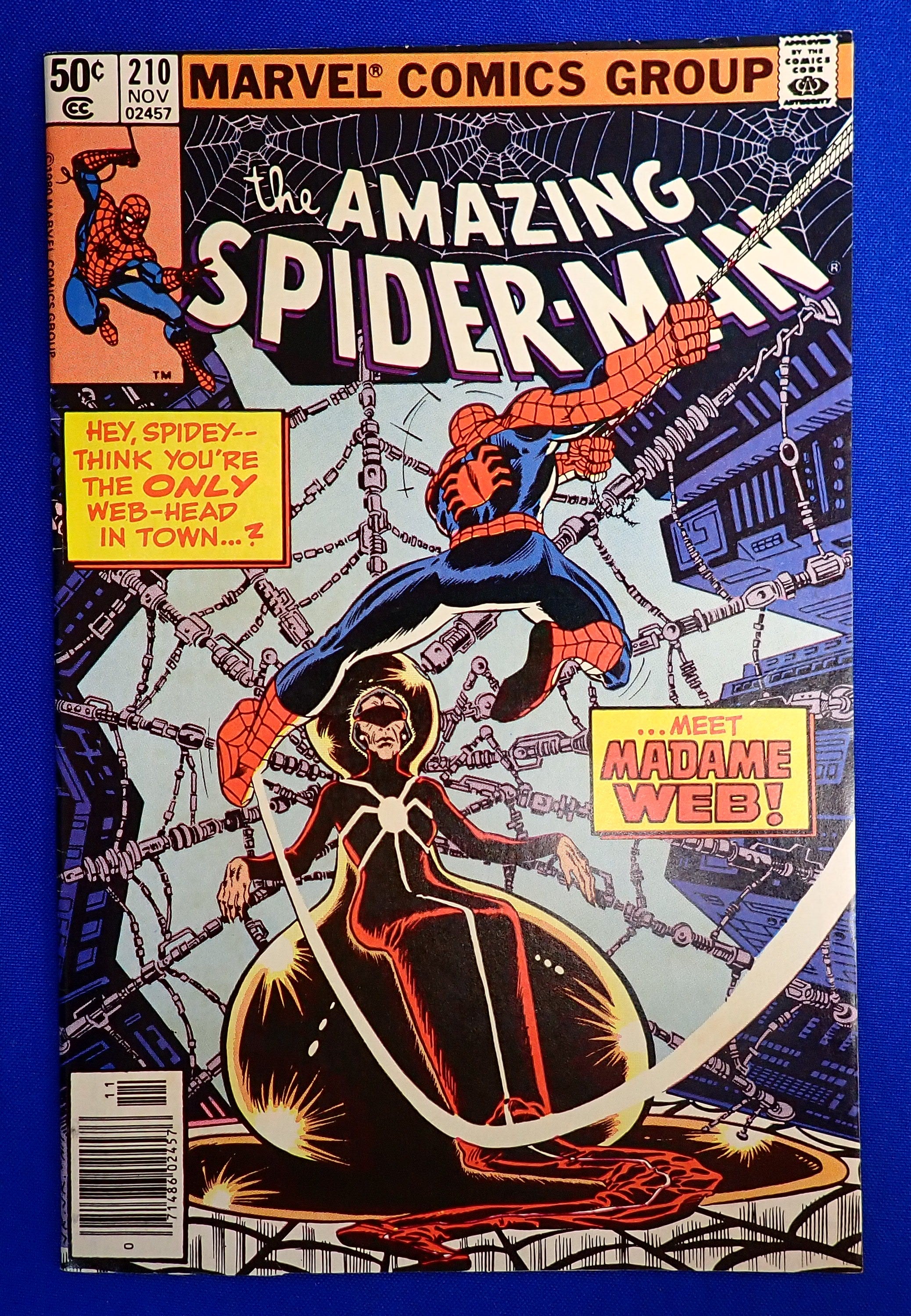 Amazing Spider-Man #210 (1980) - VF (8.0) - 1st App. Madame Web