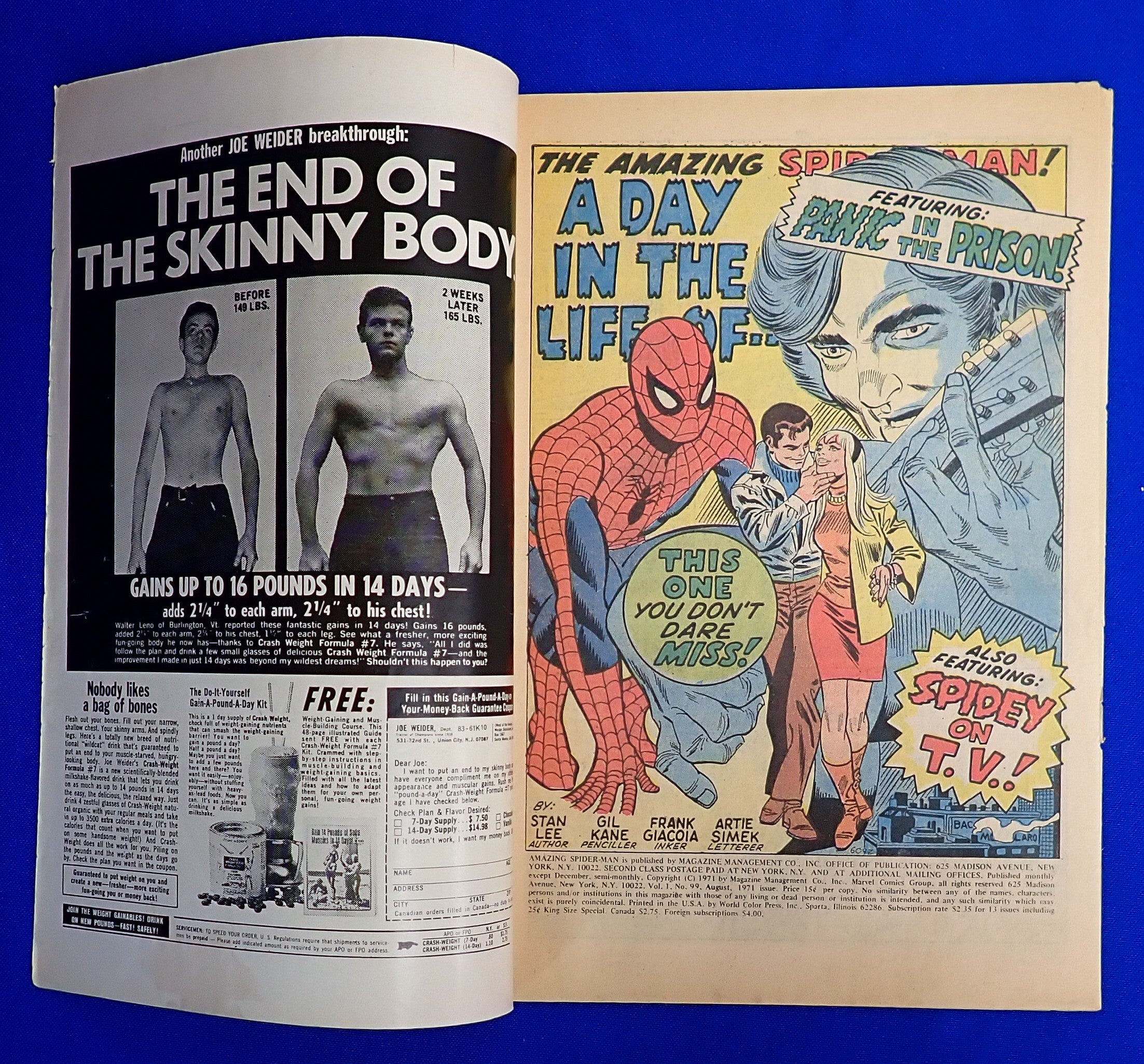 Amazing Spider-Man #99 (1971) - GD+/VG (2.5-3.0) - Johnny Carson & Ed McMahon App.