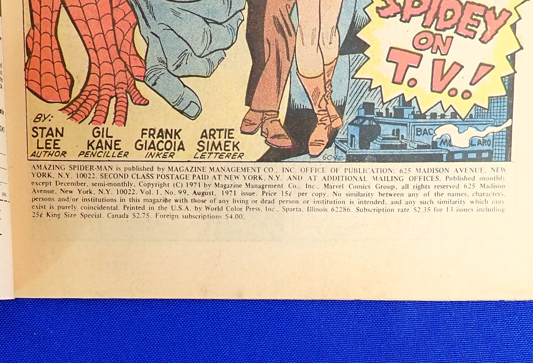 Amazing Spider-Man #99 (1971) - GD+/VG (2.5-3.0) - Johnny Carson & Ed McMahon App.