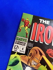 Iron Man #4 (1968) - FN/VF- (7.0-7.5) - Silver Age Issue