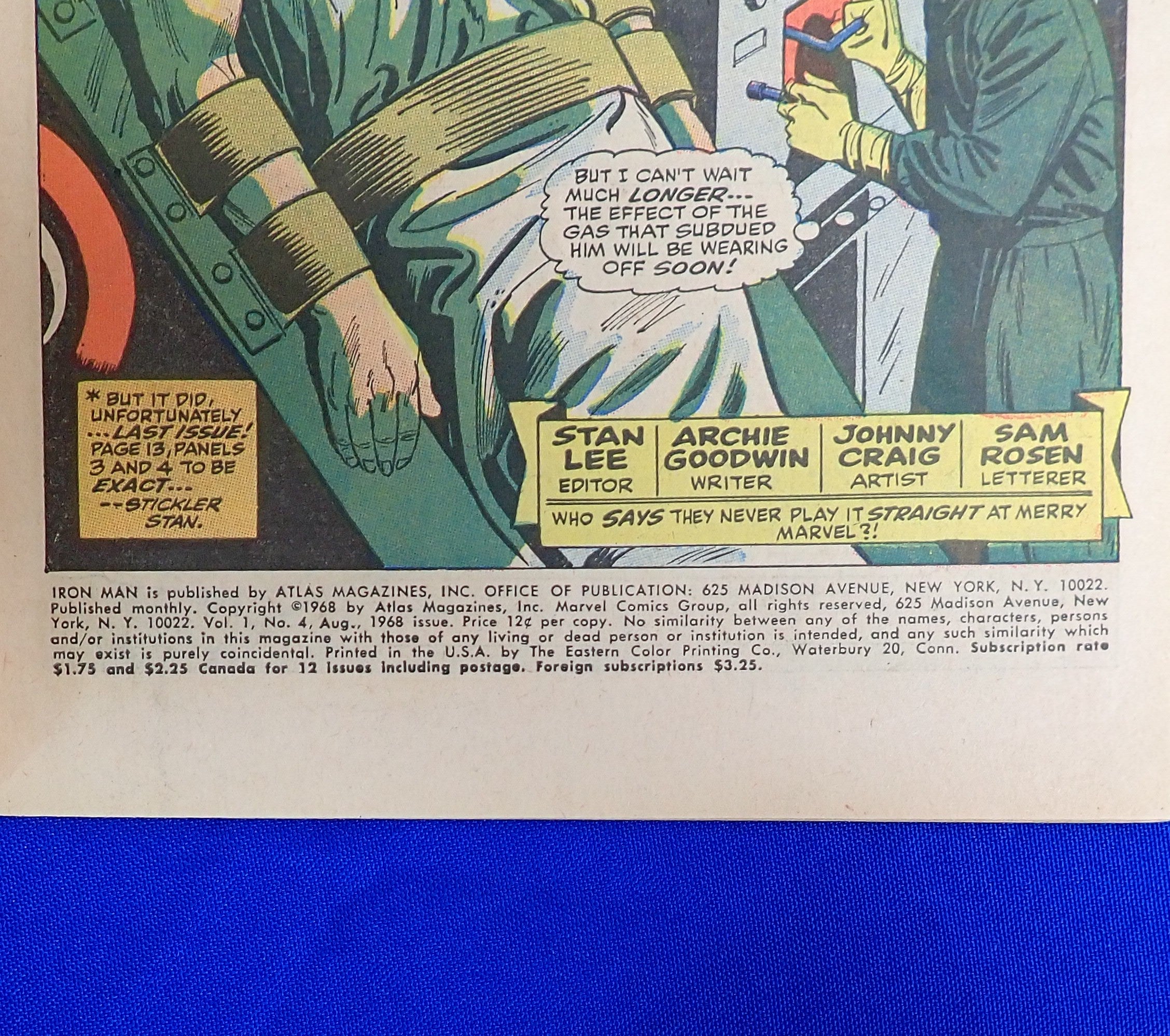 Iron Man #4 (1968) - FN/VF- (7.0-7.5) - Silver Age Issue