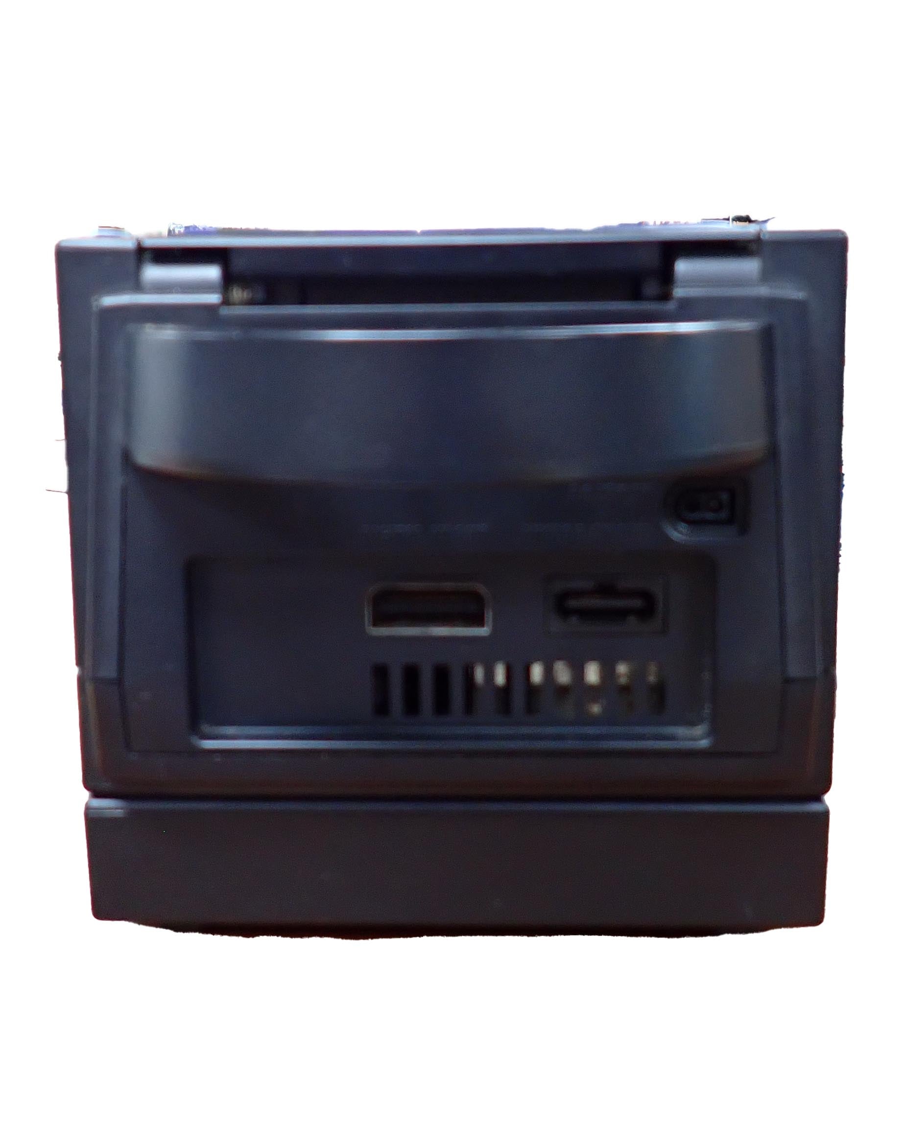 Nintendo GameCube Console - Black with Gale of Darkness Promo Skin and GBA Player