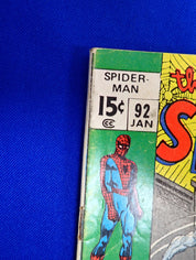 Amazing Spider-Man #92 (1971) - GD+ (2.5) - 1st Battle of Spider-man & Iceman