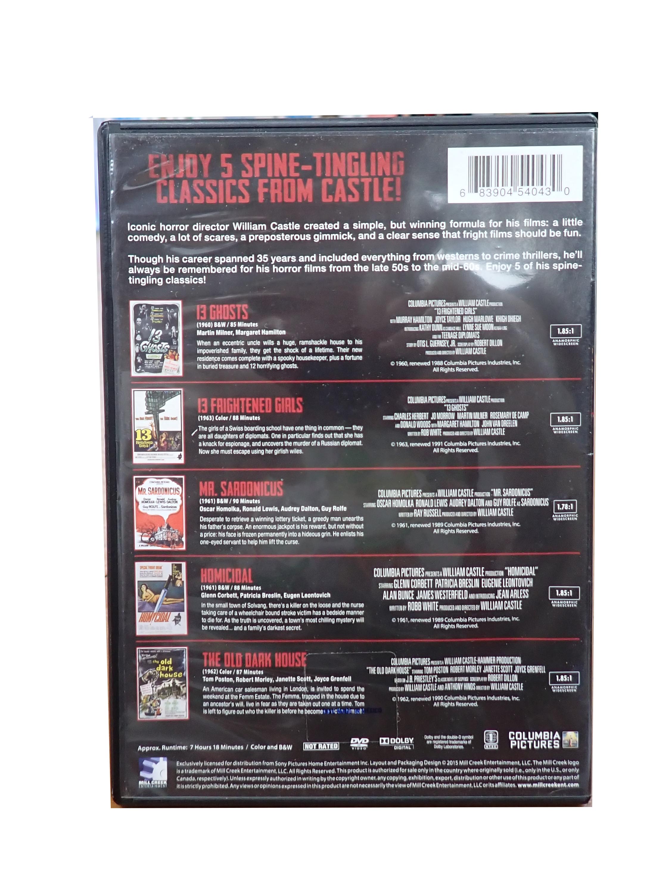 William Castle Horror Collection - [DVD]