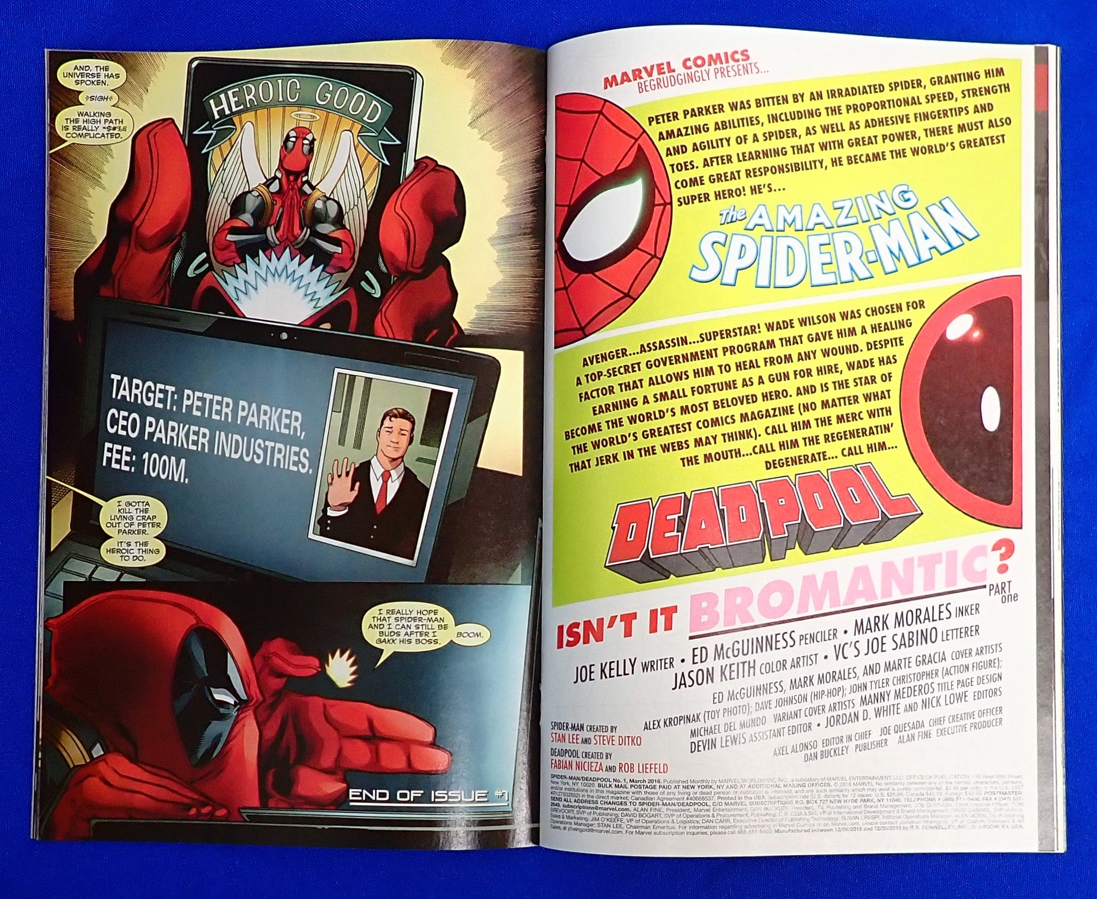 Spider-Man/Deadpool #1 (2016) - VF/NM- (9.0-9.2) - Rare Gamestop Exclusive Cover