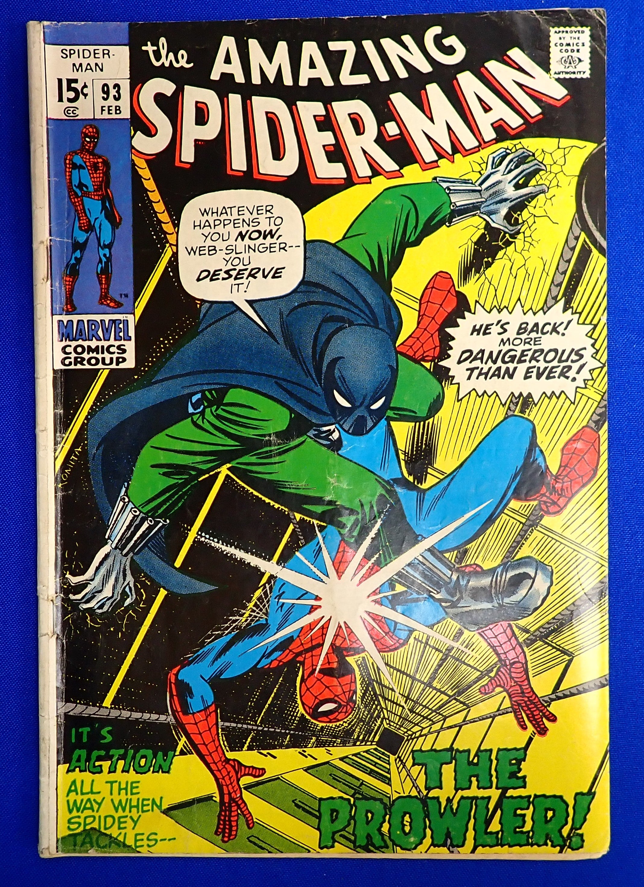 Amazing Spider-Man #93 (1971) - GD (2.0) - 1st App. Arthur Stacy