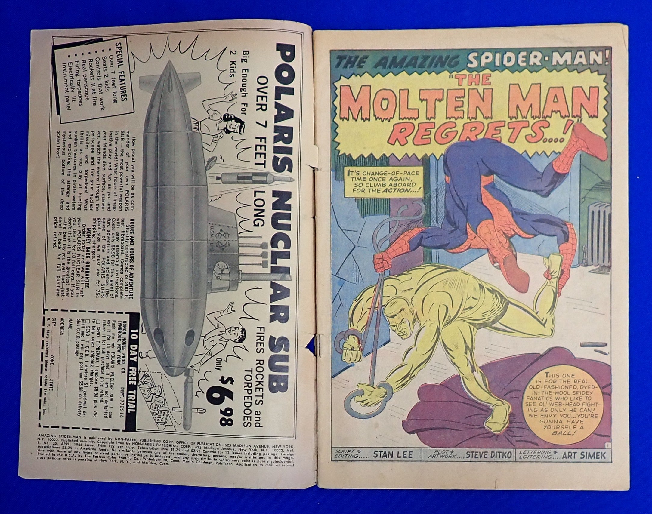 Amazing Spider-Man #35 (1966) - GD/GD+ (2.0-2.5) - 2nd App. Molten Man