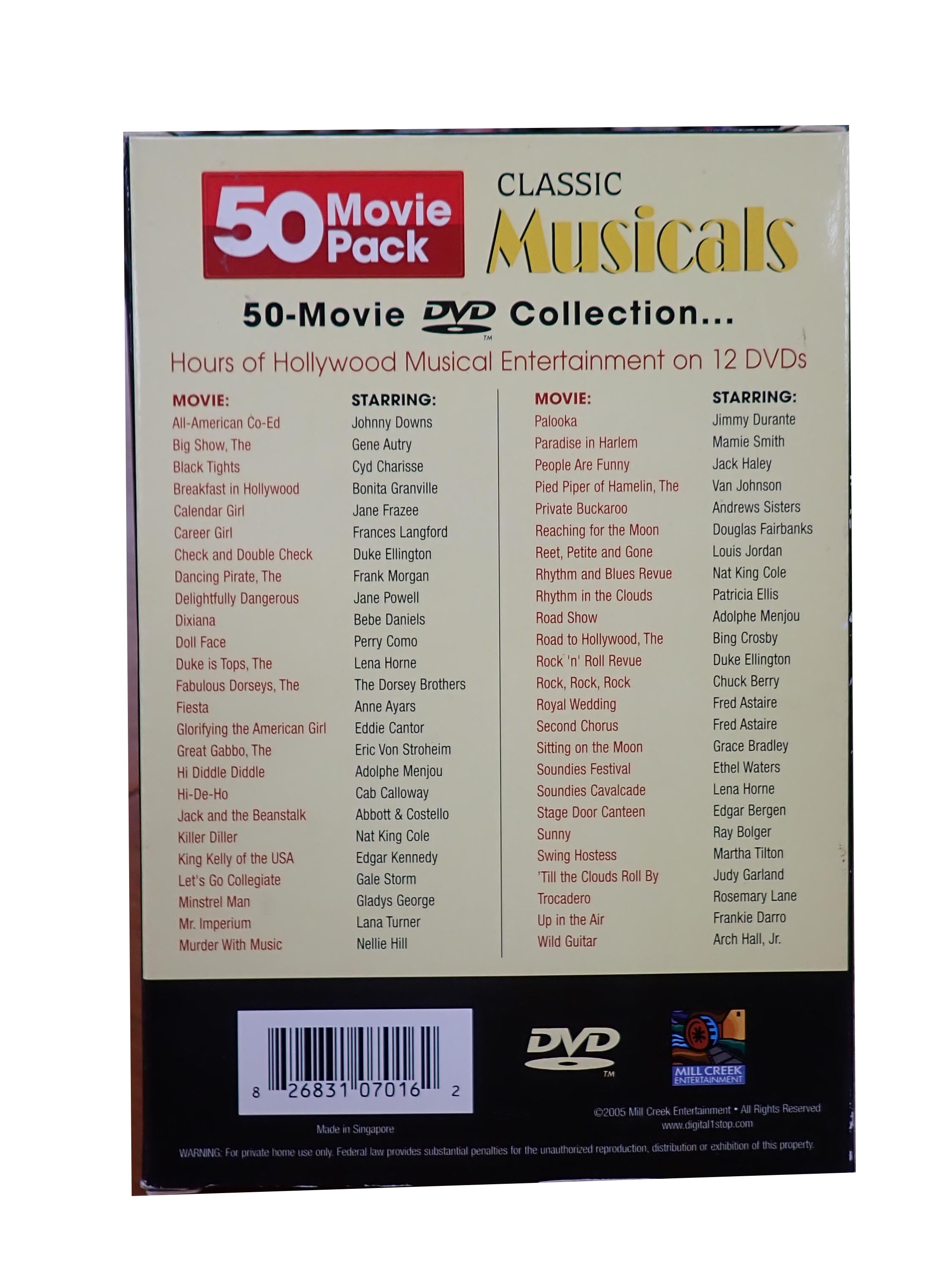 Classic Musicals 50 Movie Pack - [DVD]