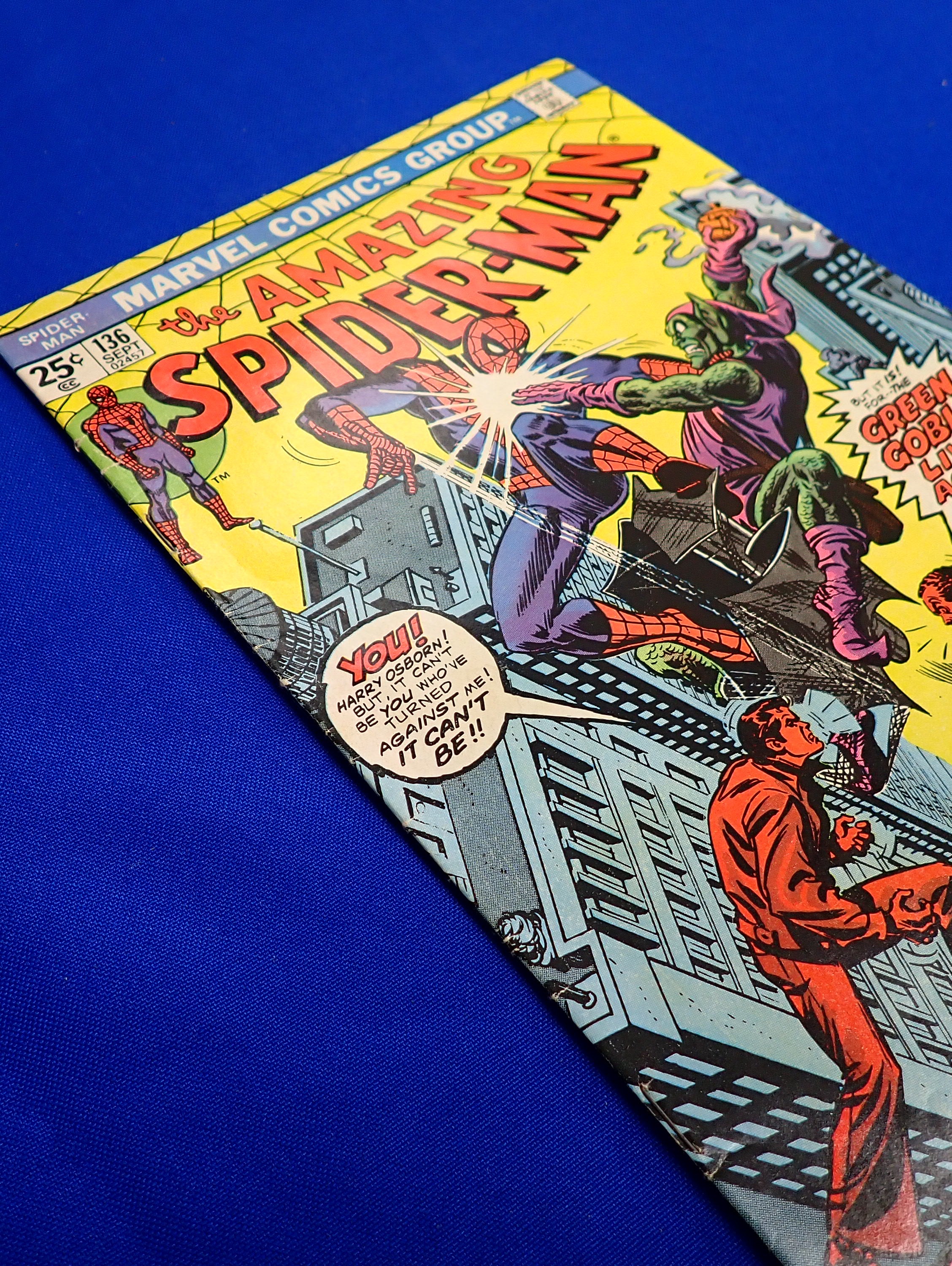 Amazing Spider-Man #136 (1974) - VG/VG+ (4.0-4.5) - 1st App. Harry Osborne as Green Goblin