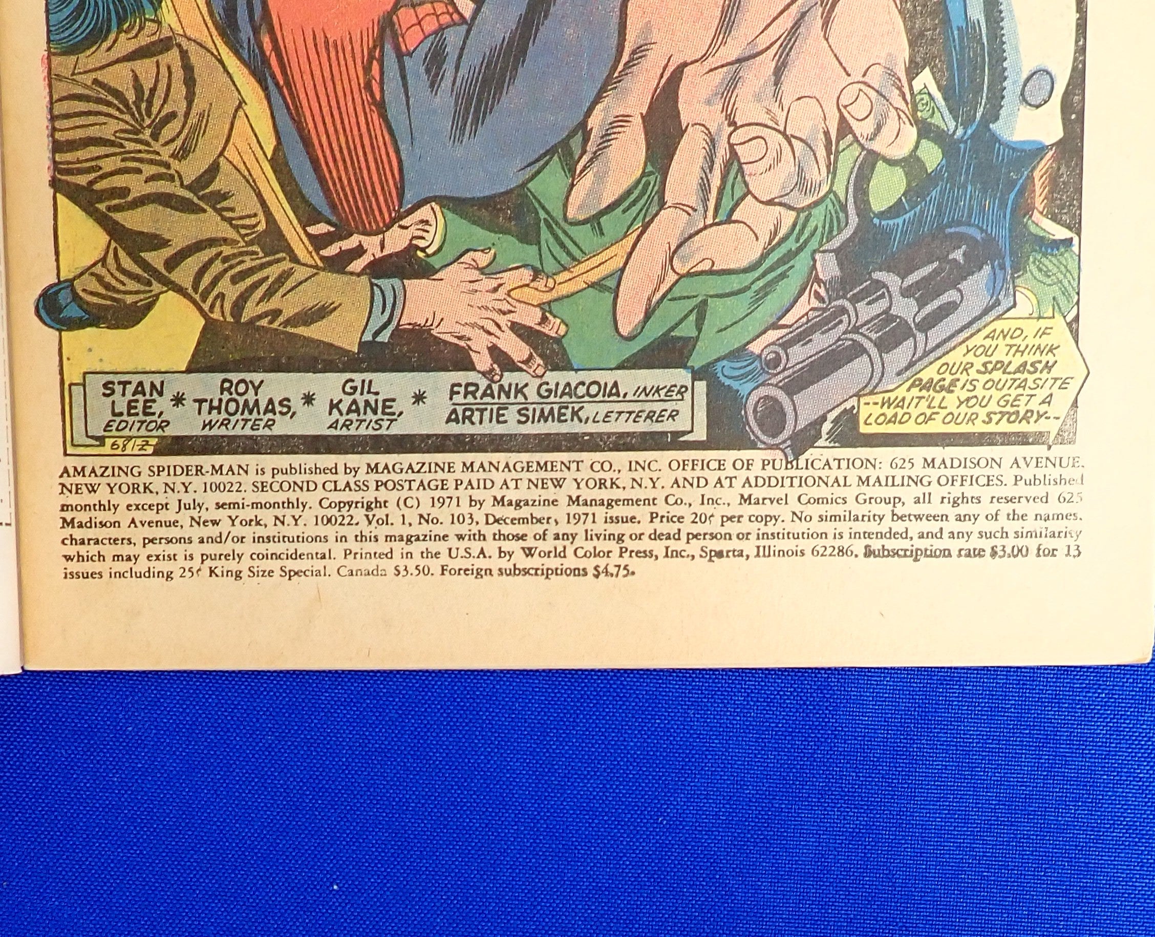 Amazing Spider-Man #103 (1971) - FN/FN- (5.5-6.0) - 1st App. Gog