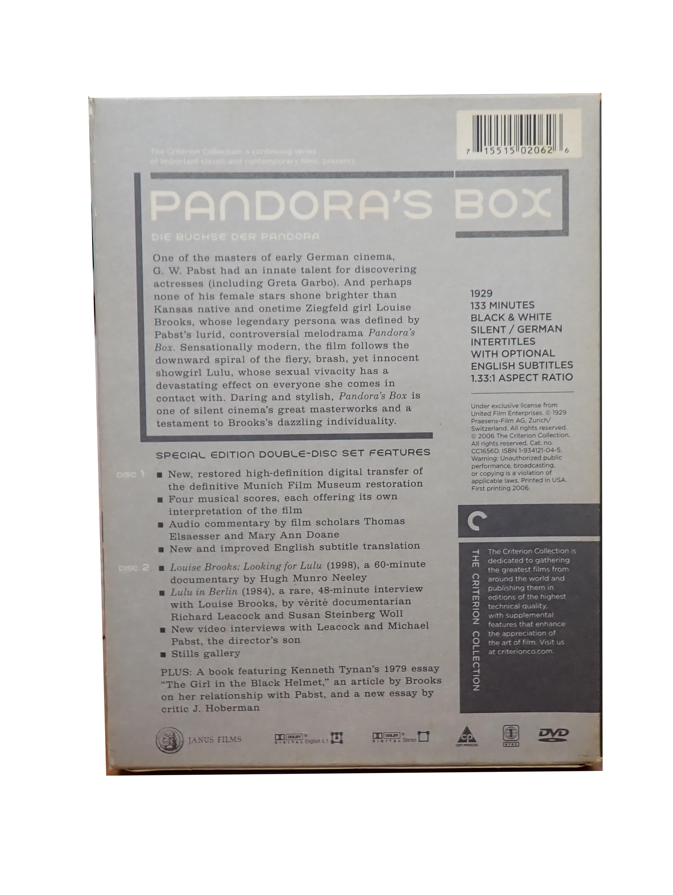 Pandora's Box Criterion Collection - [DVD]