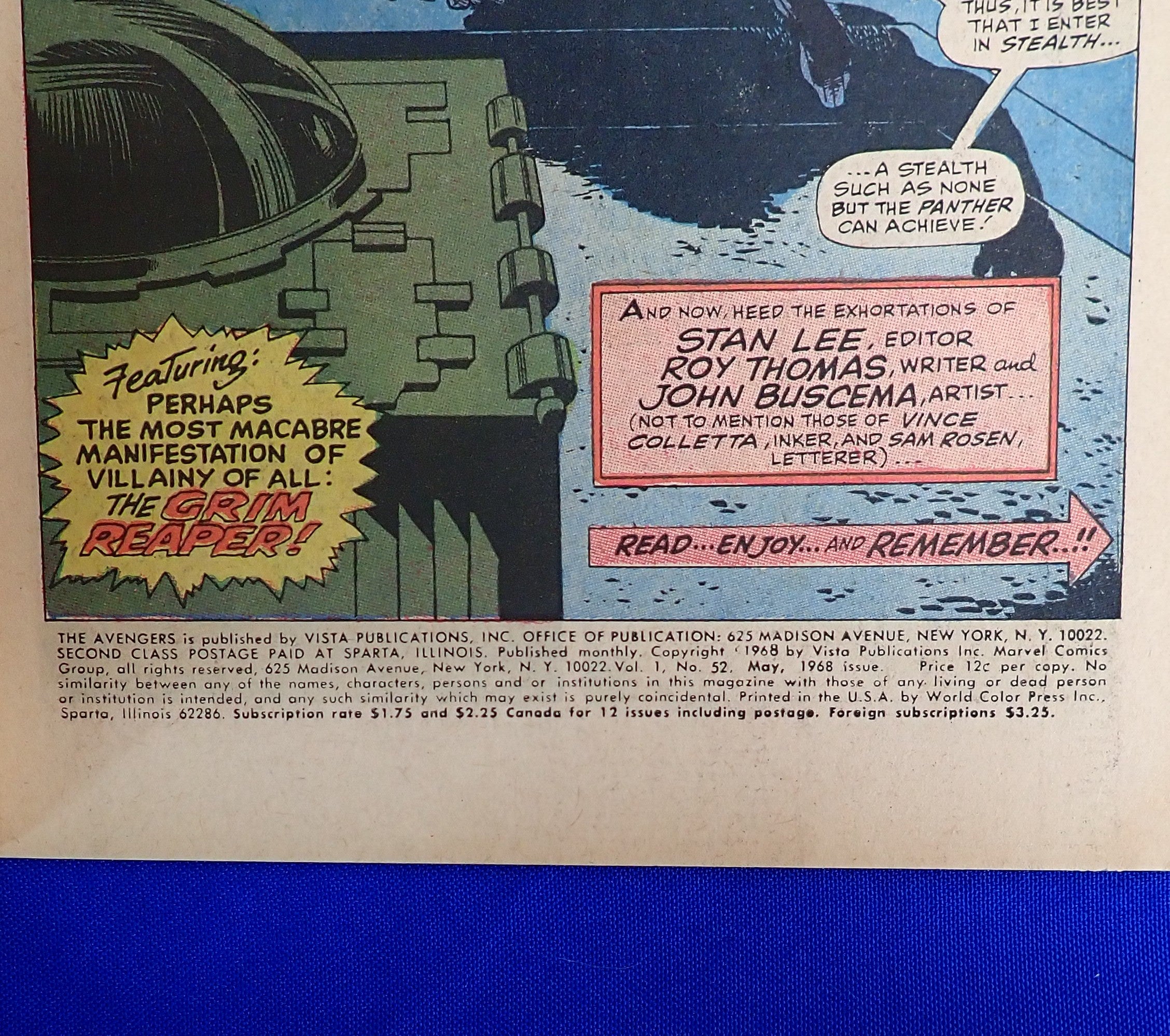 Avengers #52 (1968) - VG/FN (5.0-5.5) - Black Panther Joins the Avengers
