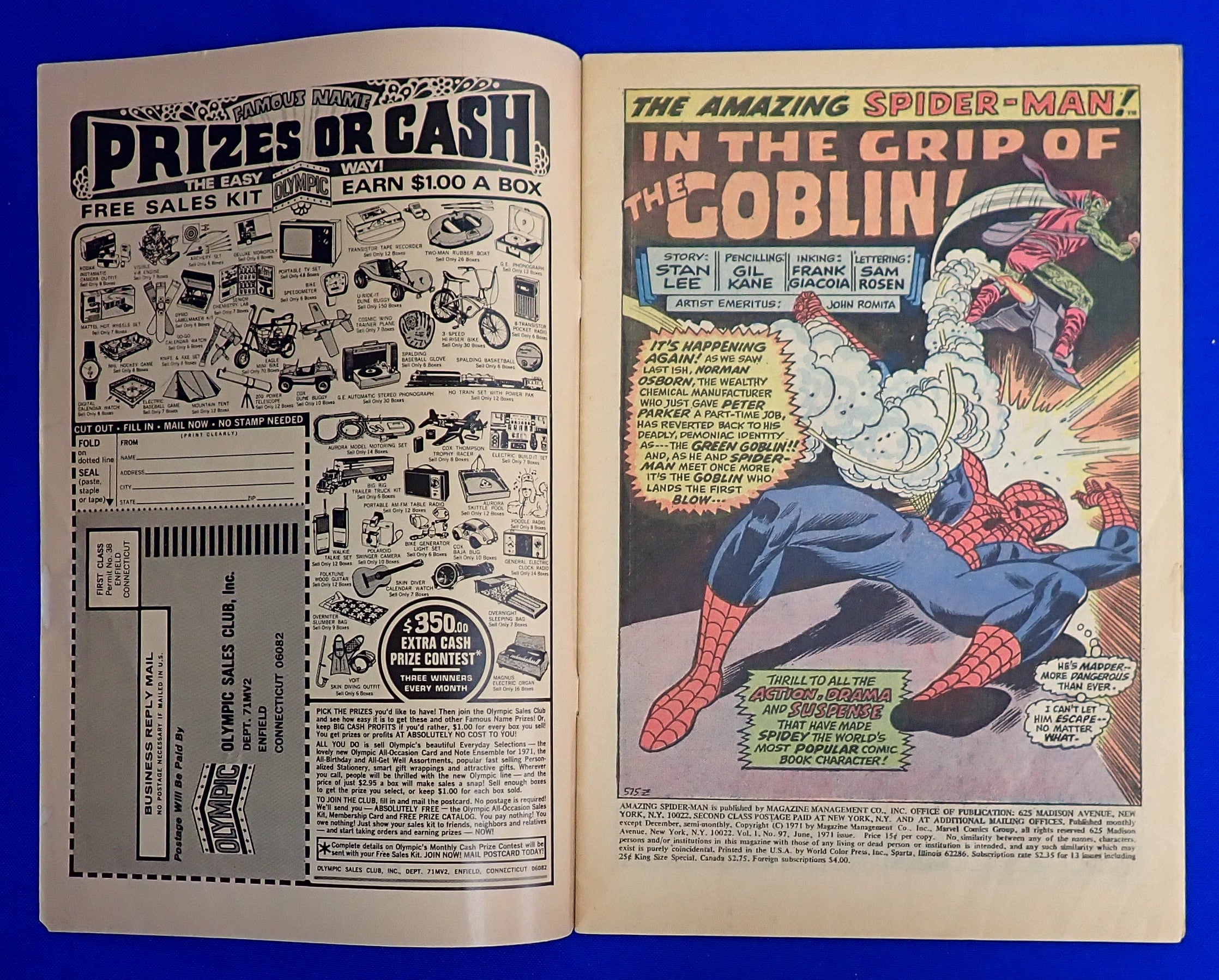 Amazing Spider-Man #97 (1971) - VG (4.0) - Drug Addiction Plot