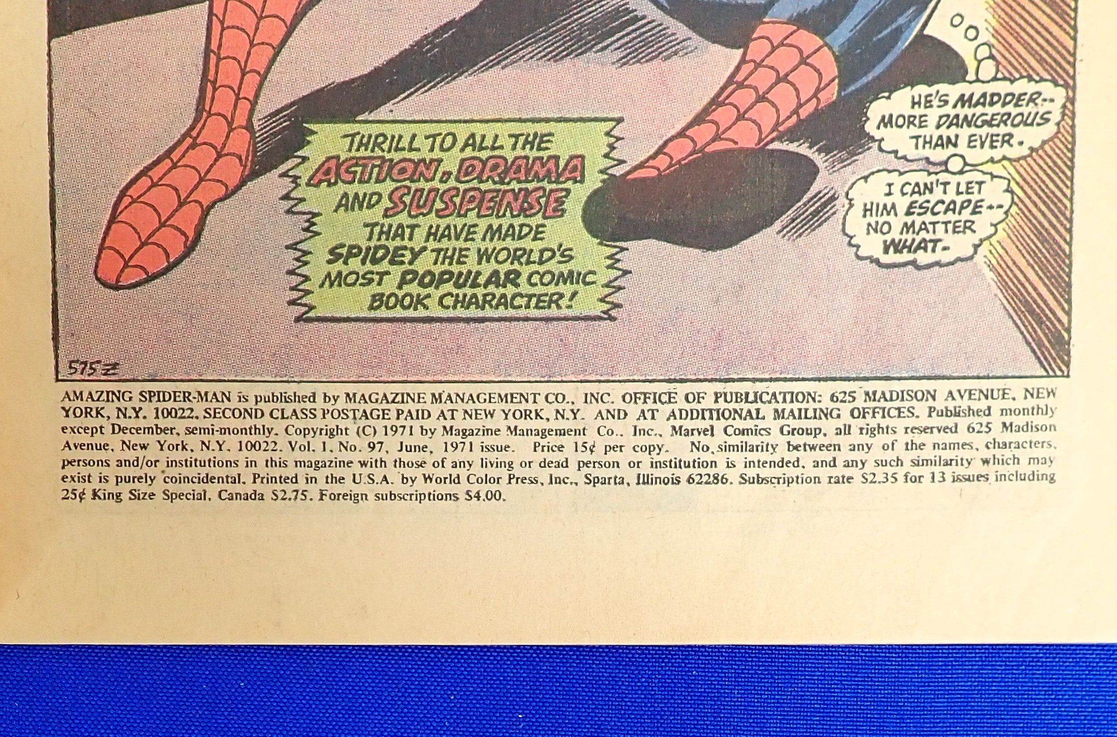 Amazing Spider-Man #97 (1971) - VG (4.0) - Drug Addiction Plot