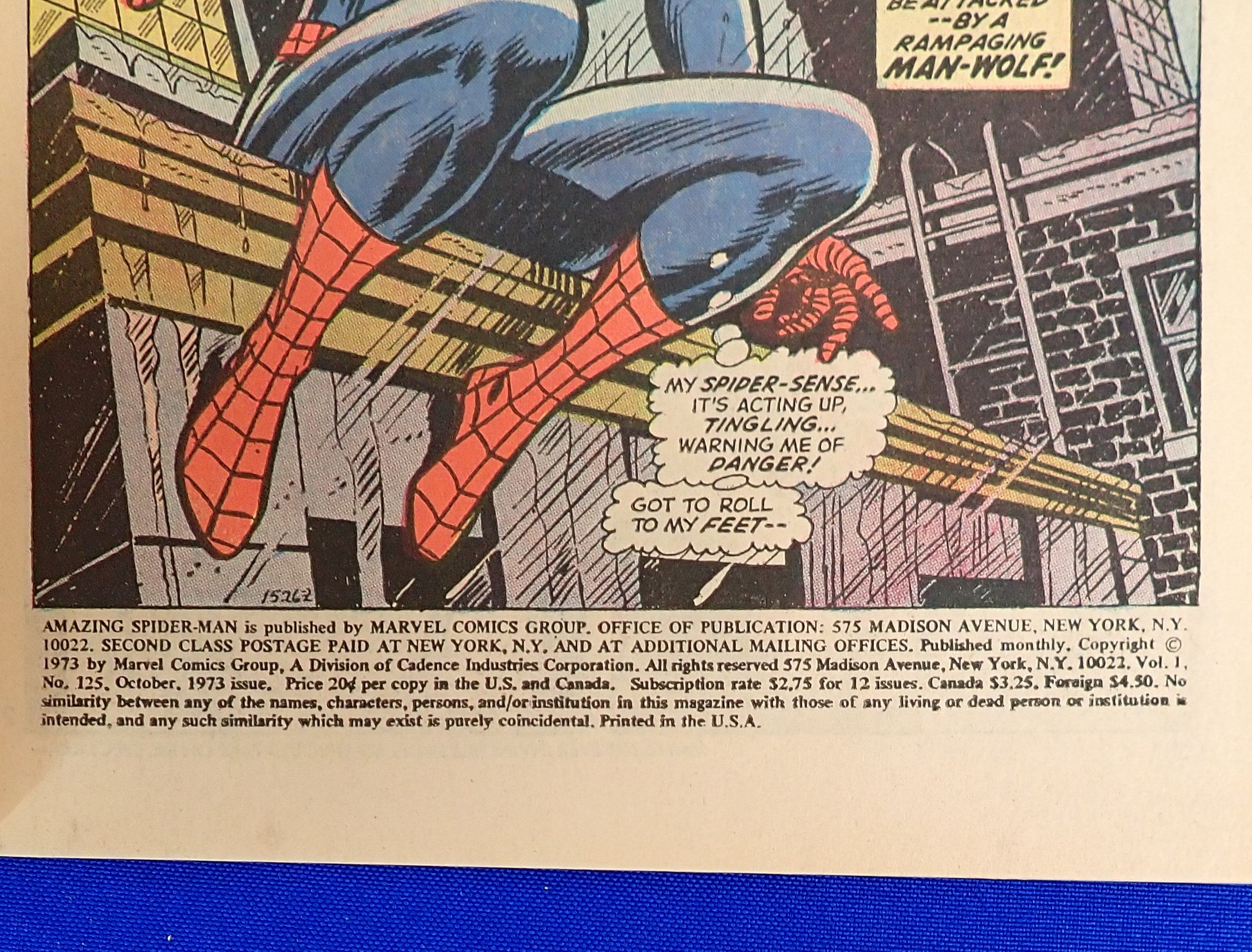 Amazing Spider-Man #125 (1973) - VF+ (8.5) - 2nd App. & Origin of Man-Wolf