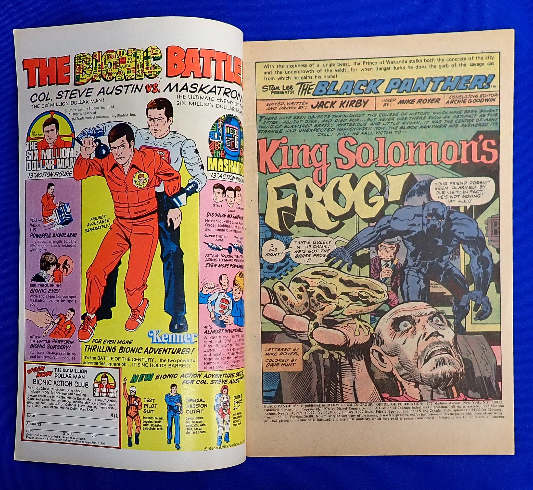 Black Panther #1 (1977) - VF/VF+ (8.0-8.5) - 1st Ongoing BP Series