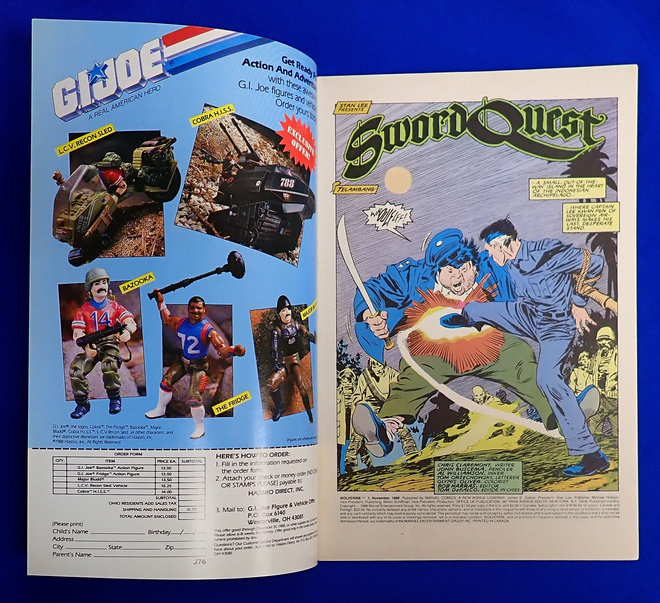 Wolverine #1 (1988) - VF/NM (9.0) - 1st Ongoing Solo Series