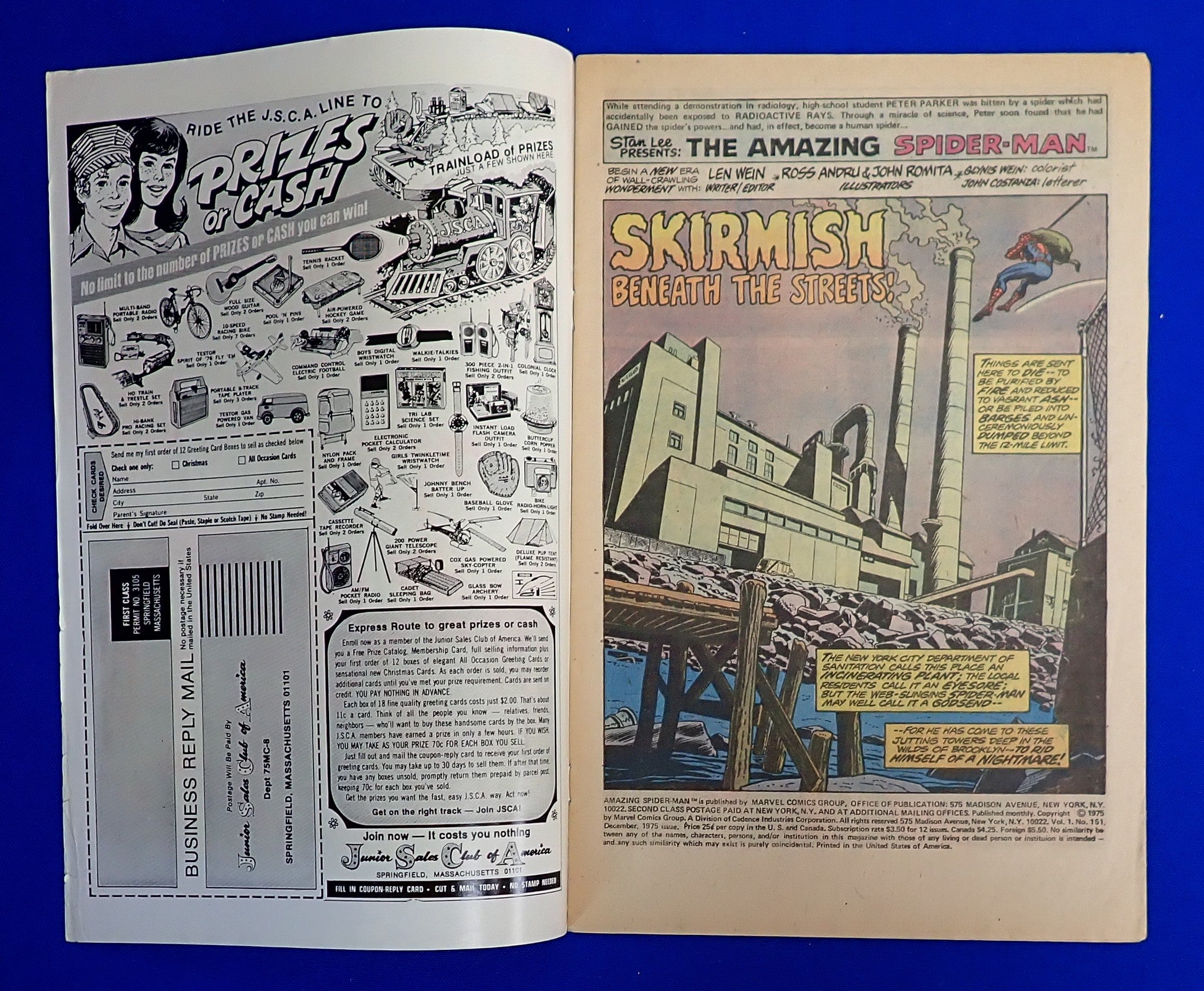 Amazing Spider-Man #151 (1975) - VG/FN (5.0) - Iconic John Romita Sr. Cover