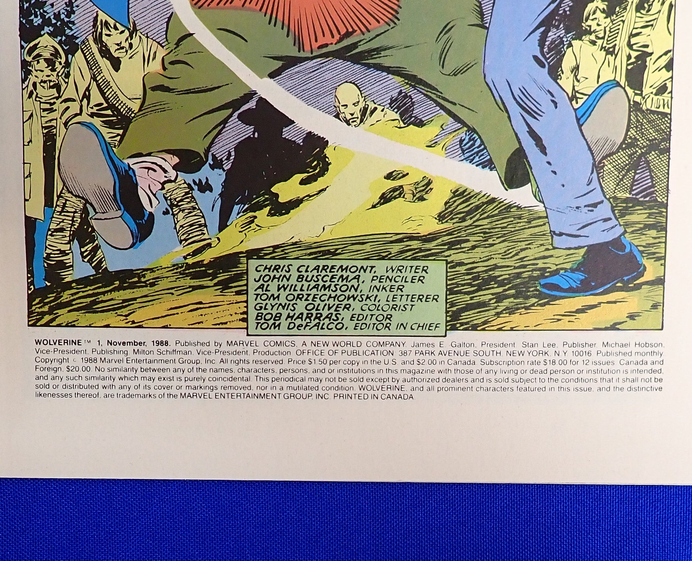 Wolverine #1 (1988) - NM- (9.2) - 1st Ongoing Solo Series
