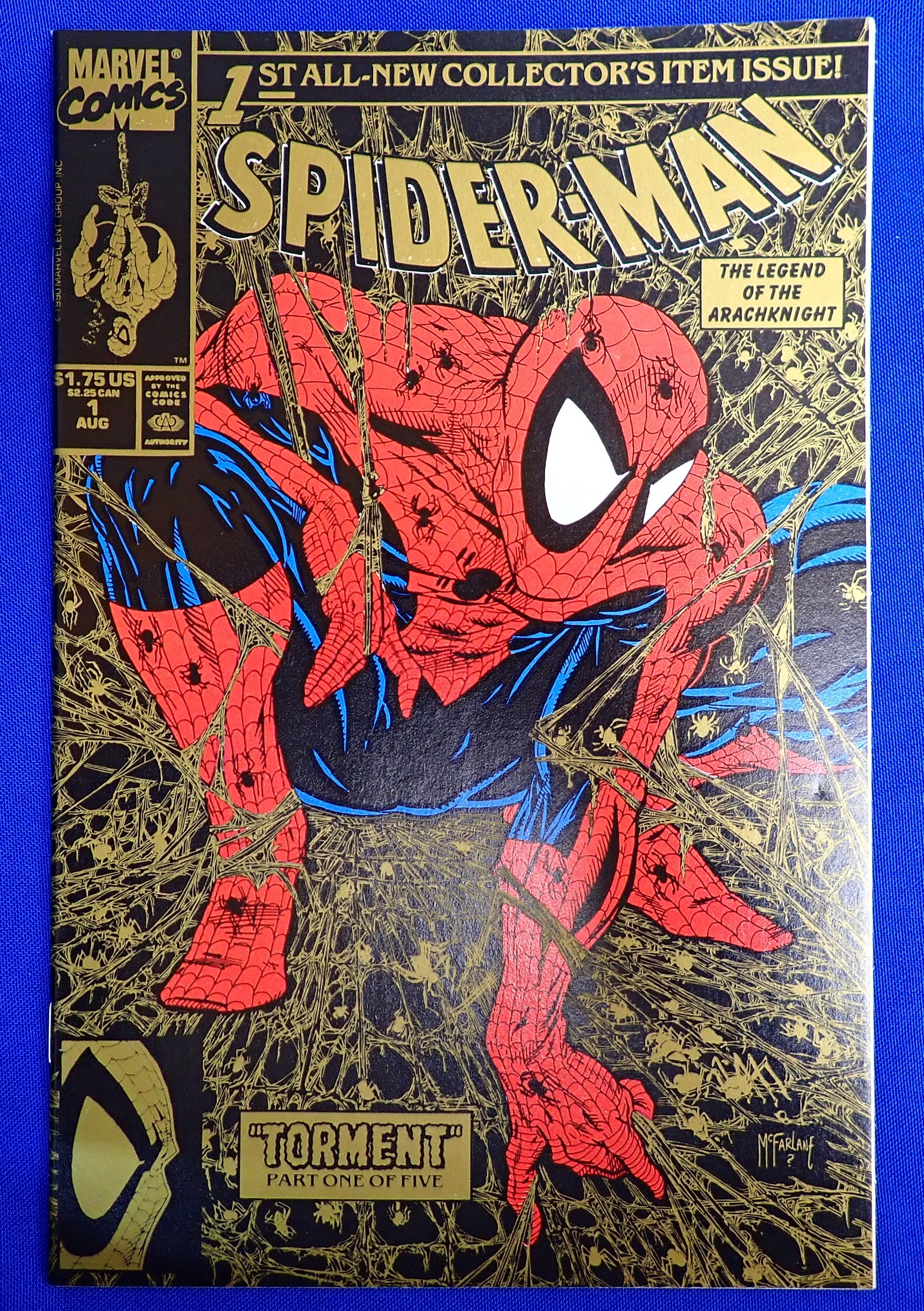 Spider-Man #1 (1990) - NM+ (9.4+) - 2nd Printing Gold Cover