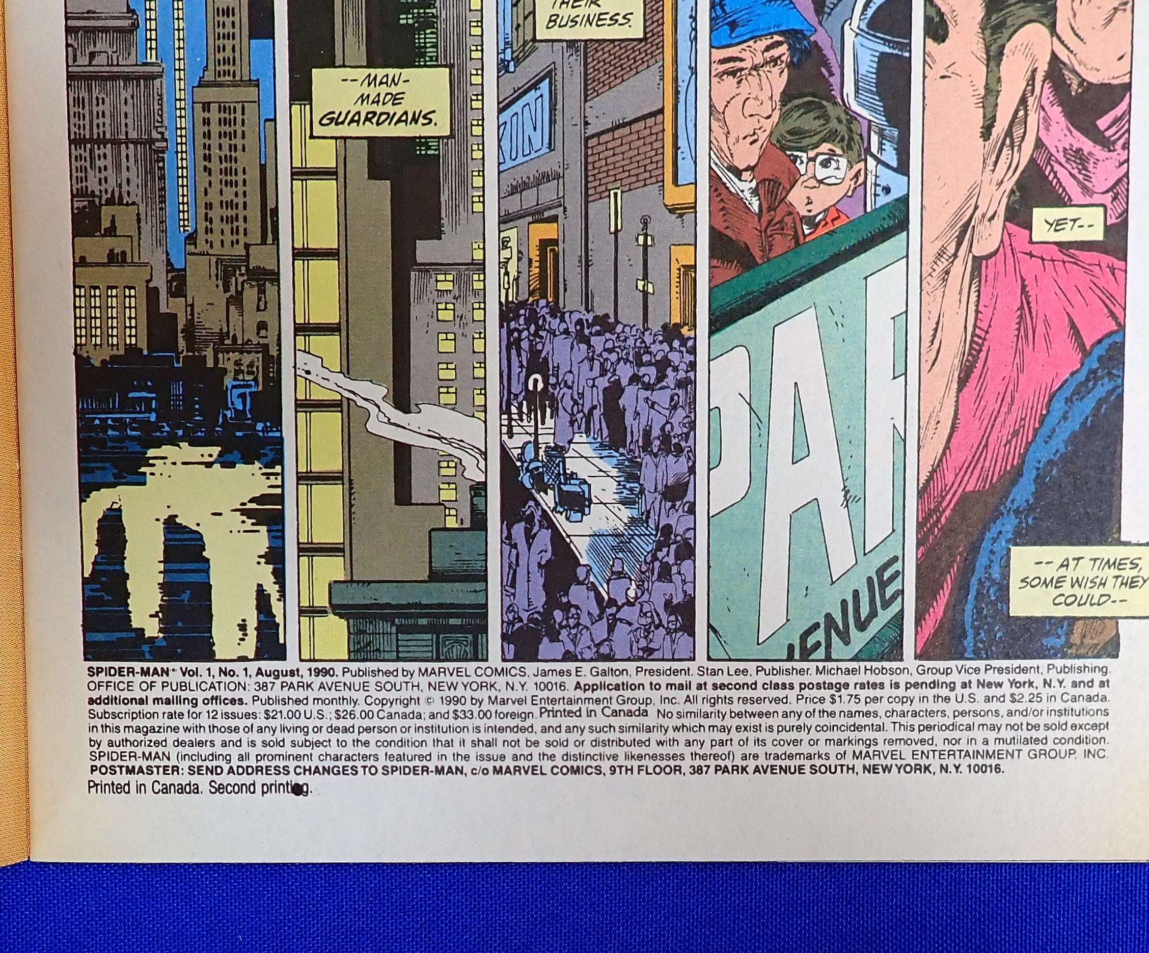 Spider-Man #1 (1990) - NM+ (9.4+) - 2nd Printing Gold Cover
