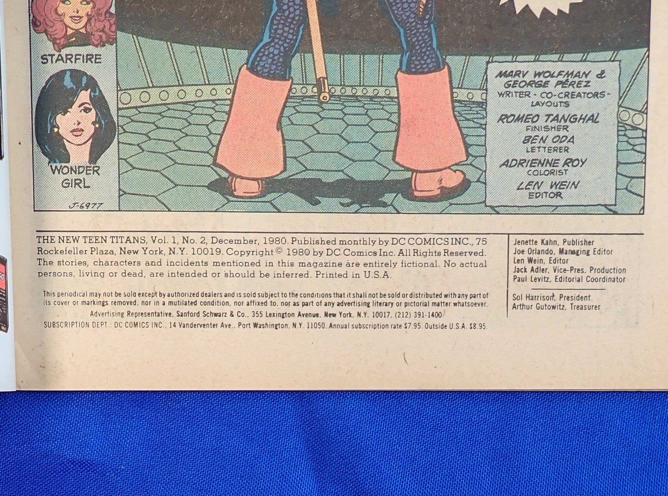 New Teen Titans #2 (1980) - VF/VF- (7.5-8.0) - 1st App. Deathstroke