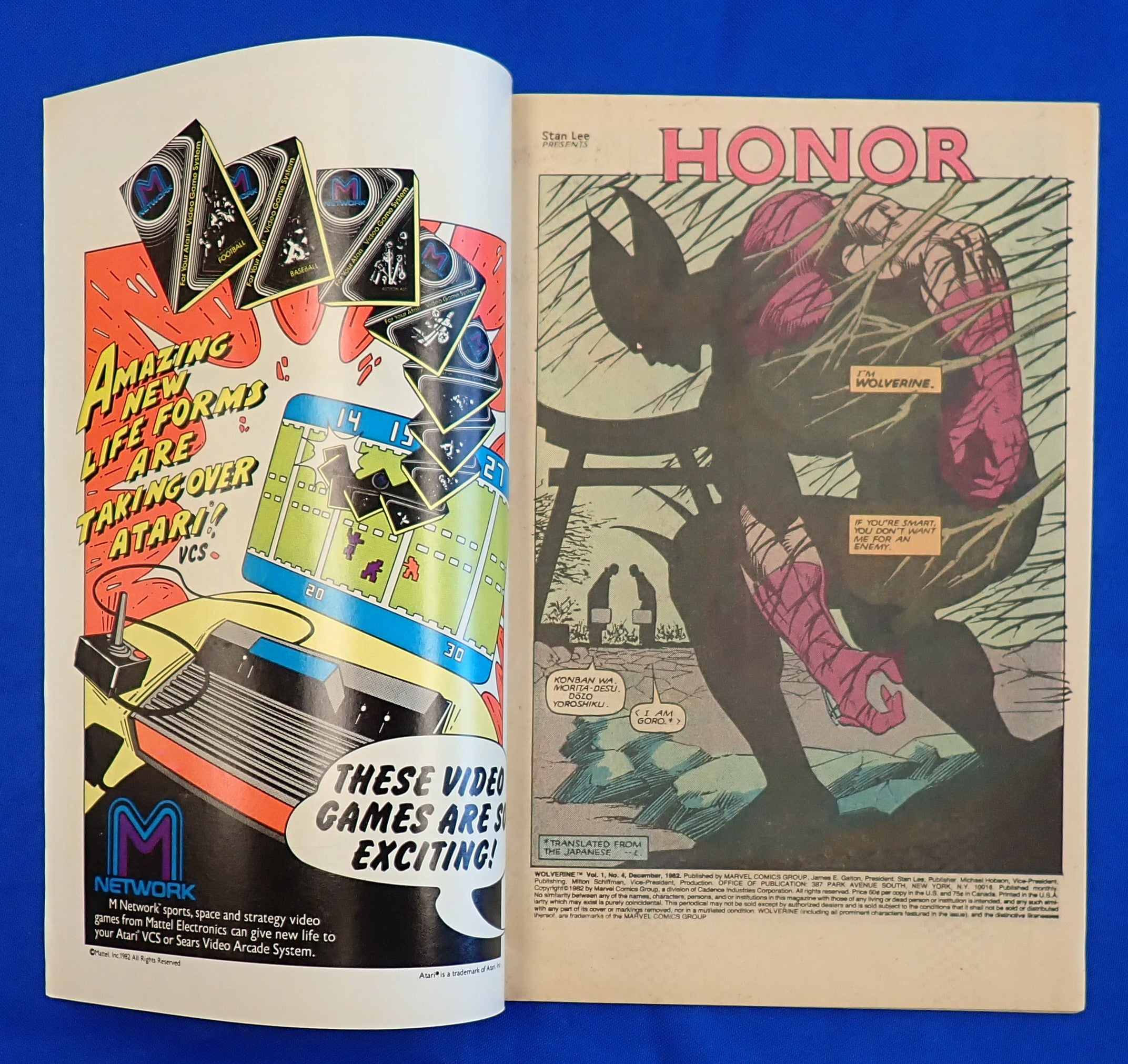 Wolverine #4 (1982) - VF (8.0) - Final Issue of Limited Series