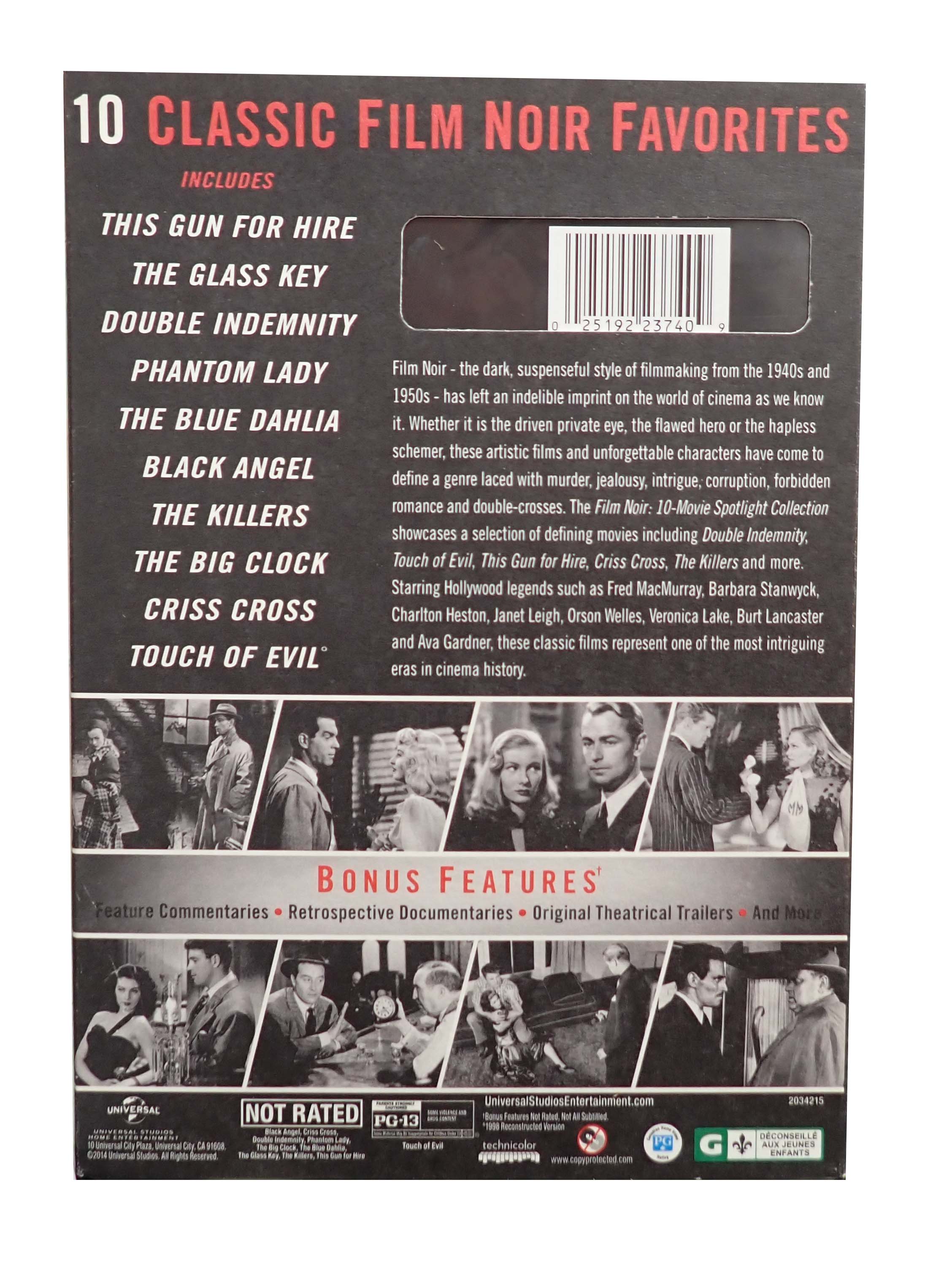 Film Noir 10 Movie Spotlight Collection - [DVD]